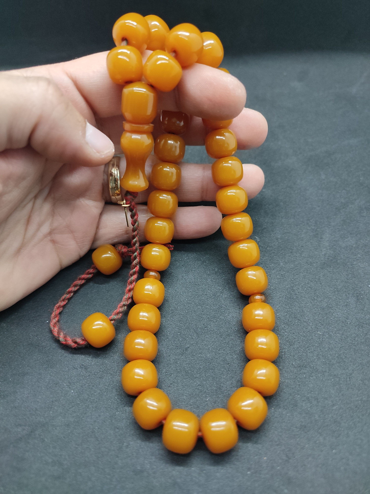 Osama Omari Usta Eseri 50 Yaşında Horoz İmame Havşalı Alman Faturan Tesbih Sertifikalı 9721 küçük resim 5