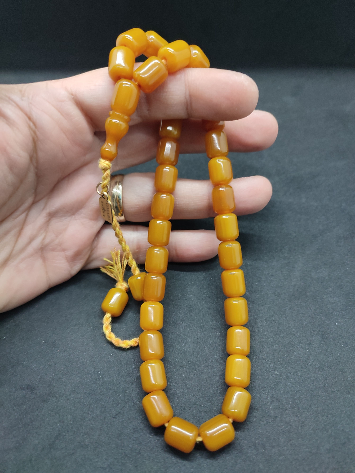 Osama Omari Usta Eseri 50 Yaşında Horoz İmame Havşalı Alman Faturan Tesbih Sertifikalı 9722 küçük resim 3