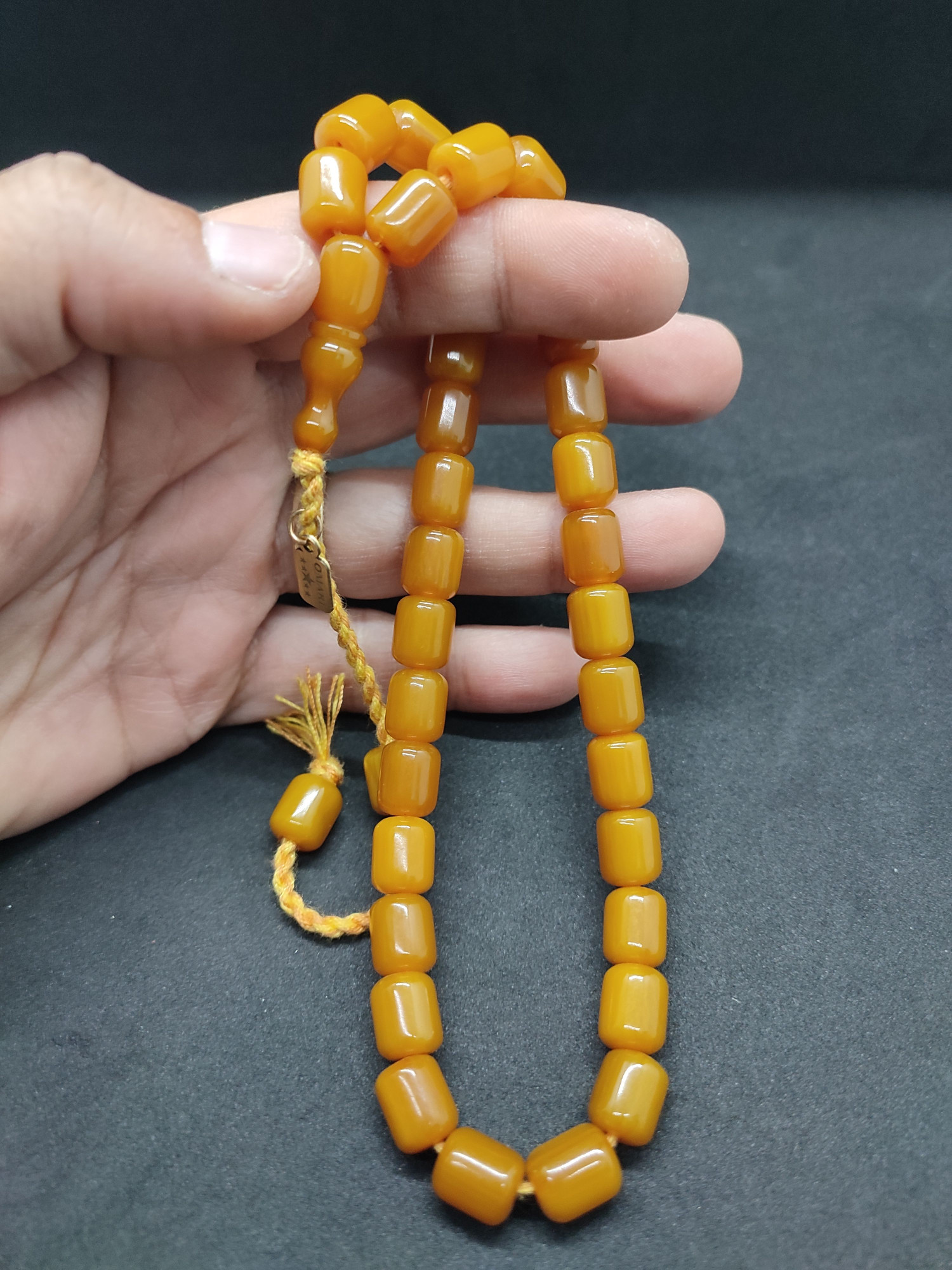 Osama Omari Usta Eseri 50 Yaşında Horoz İmame Havşalı Alman Faturan Tesbih Sertifikalı 9722 küçük resim 5