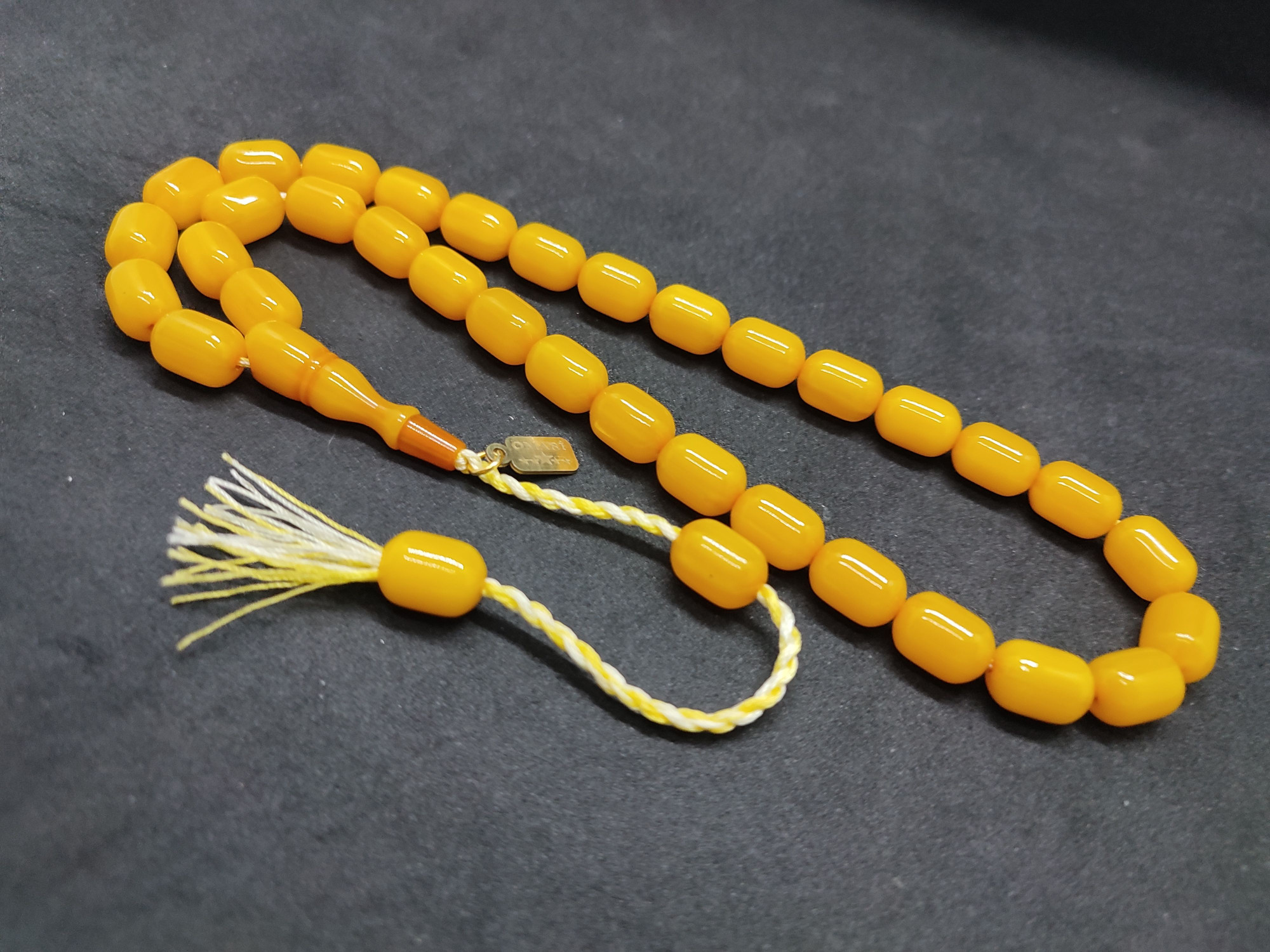 Osama Omari Usta Eseri 50 Yaşında Horoz İmame Havşalı Alman Faturan Tesbih Sertifikalı 9723 küçük resim 3