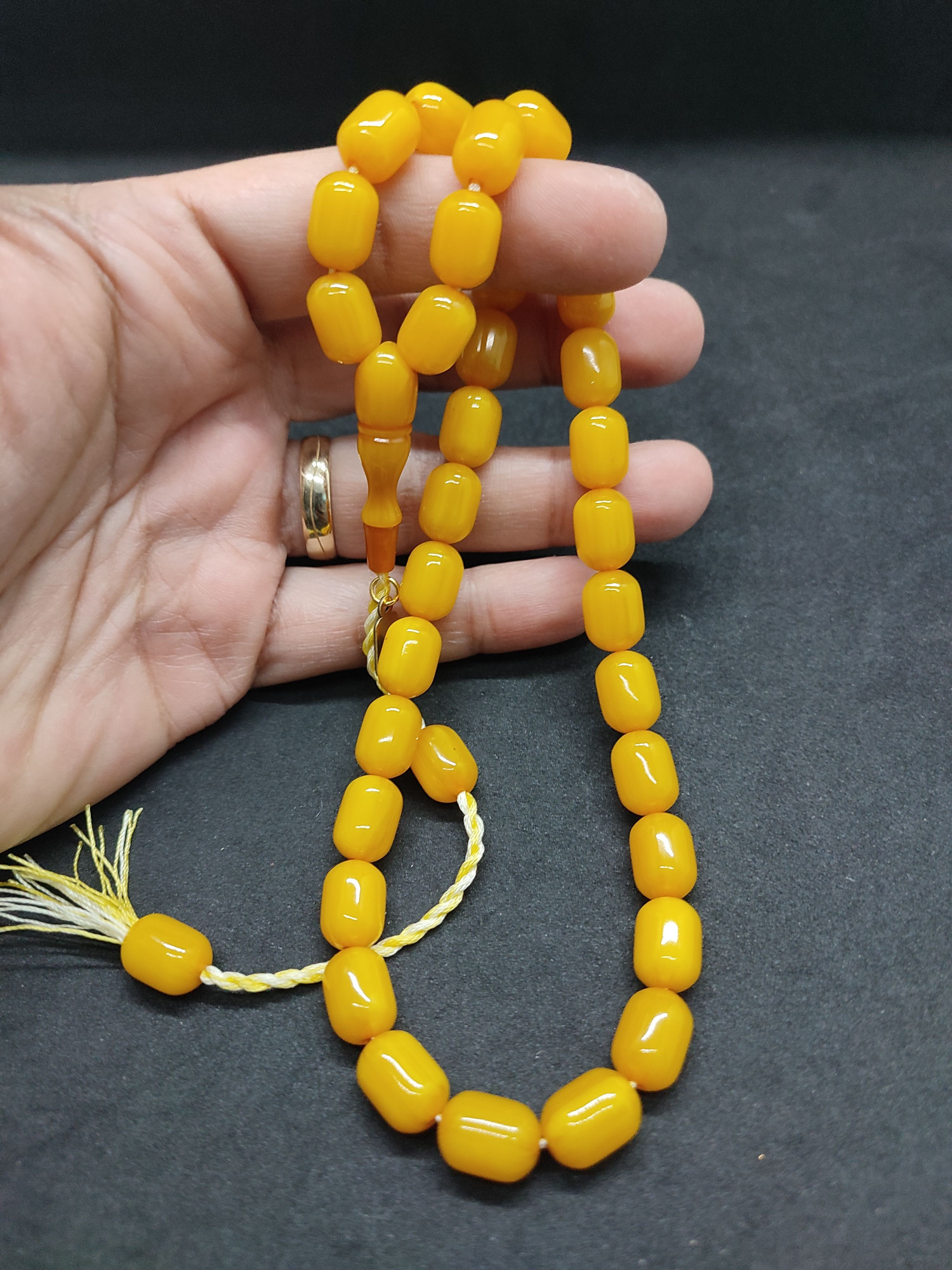 Osama Omari Usta Eseri 50 Yaşında Horoz İmame Havşalı Alman Faturan Tesbih Sertifikalı 9723 küçük resim 4