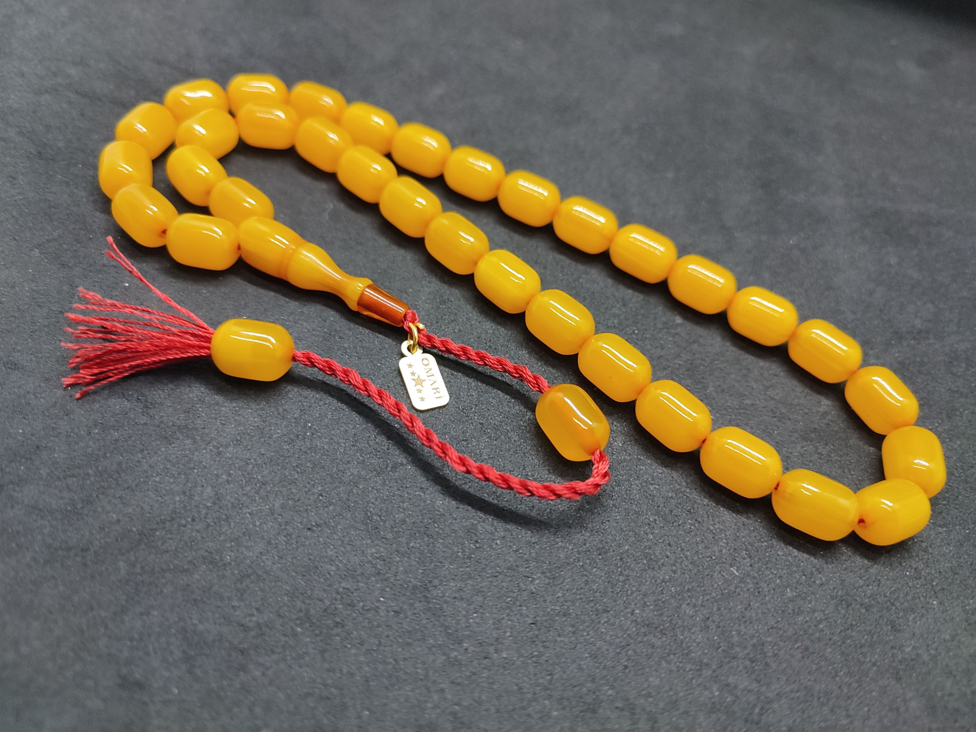 Osama Omari Usta Eseri 50 Yaşında Horoz İmame Havşalı Alman Faturan Tesbih Sertifikalı 9724 küçük resim 3