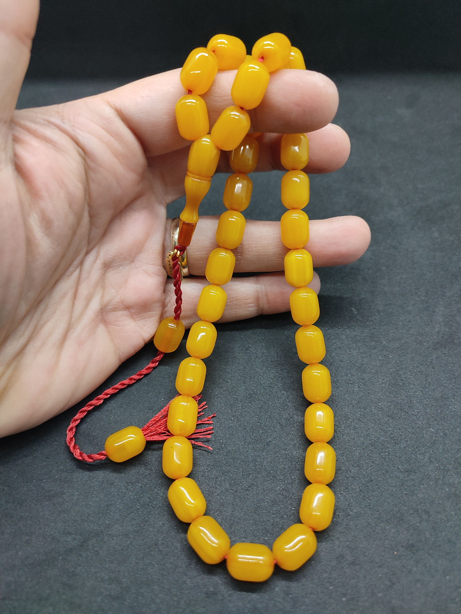 Osama Omari Usta Eseri 50 Yaşında Horoz İmame Havşalı Alman Faturan Tesbih Sertifikalı 9724 küçük resim 4