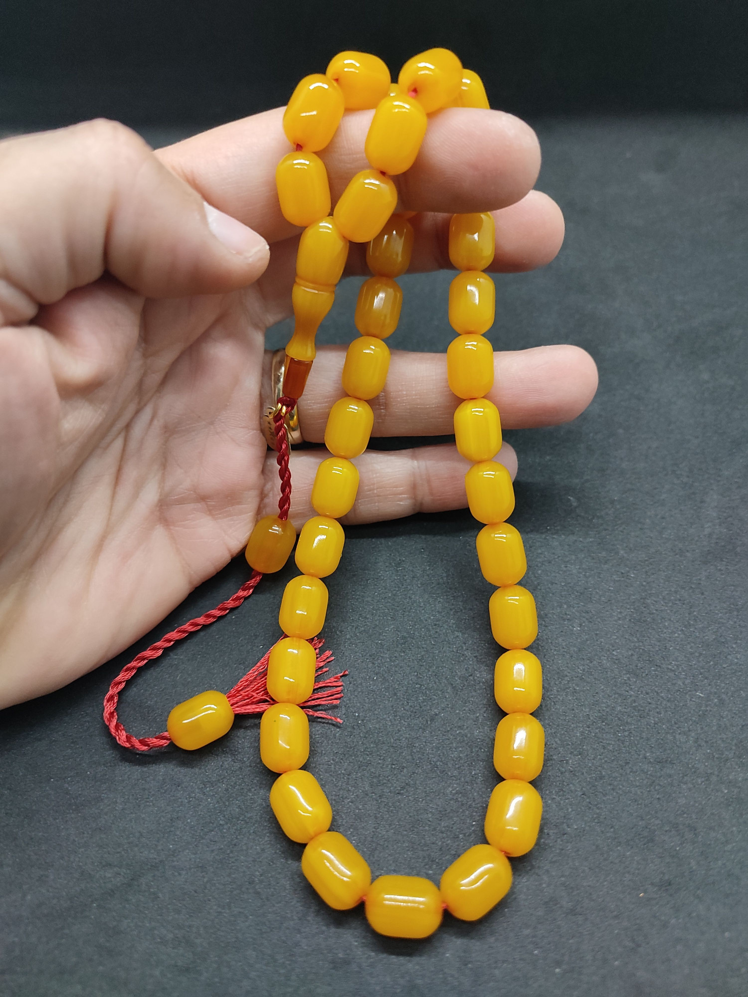 Osama Omari Usta Eseri 50 Yaşında Horoz İmame Havşalı Alman Faturan Tesbih Sertifikalı 9724 küçük resim 5