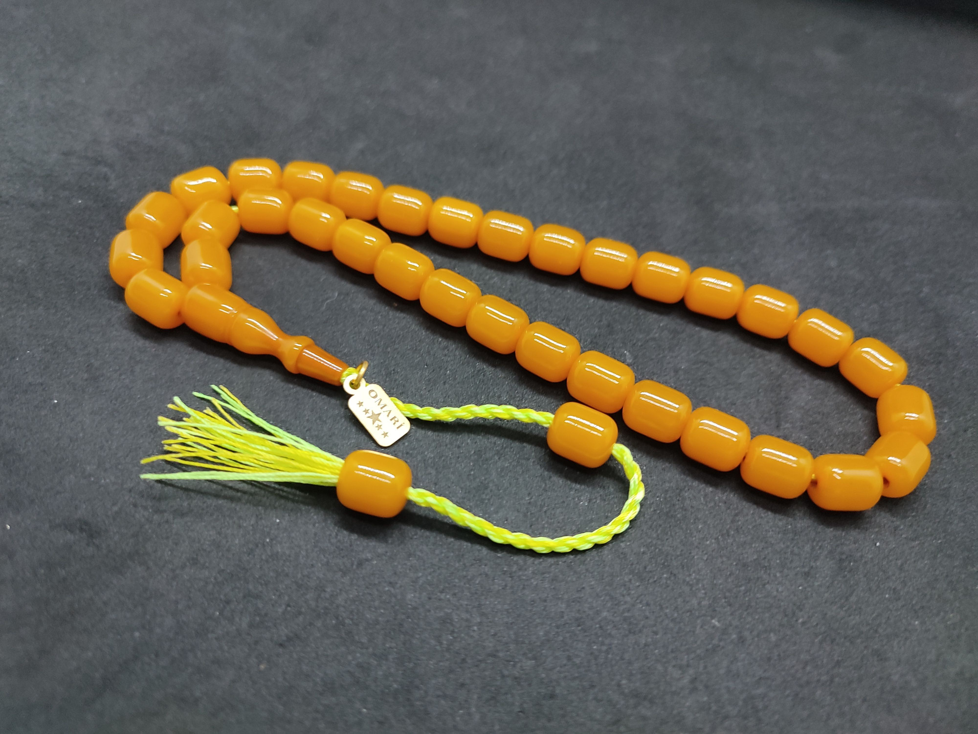 Osama Omari Usta Eseri 50 Yaşında Horoz İmame Havşalı Alman Faturan Tesbih Sertifikalı 9726 küçük resim 3