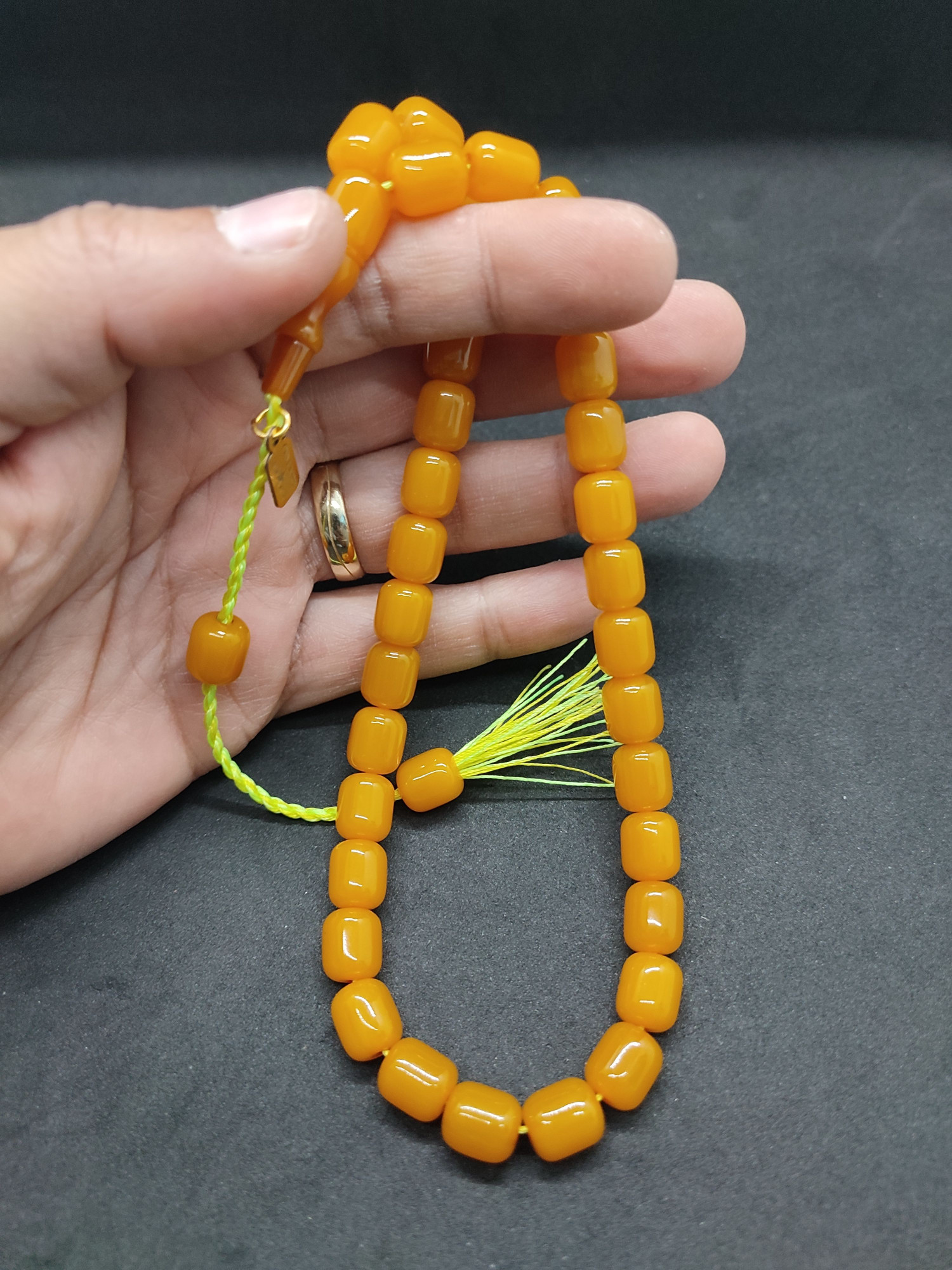 Osama Omari Usta Eseri 50 Yaşında Horoz İmame Havşalı Alman Faturan Tesbih Sertifikalı 9726 küçük resim 5