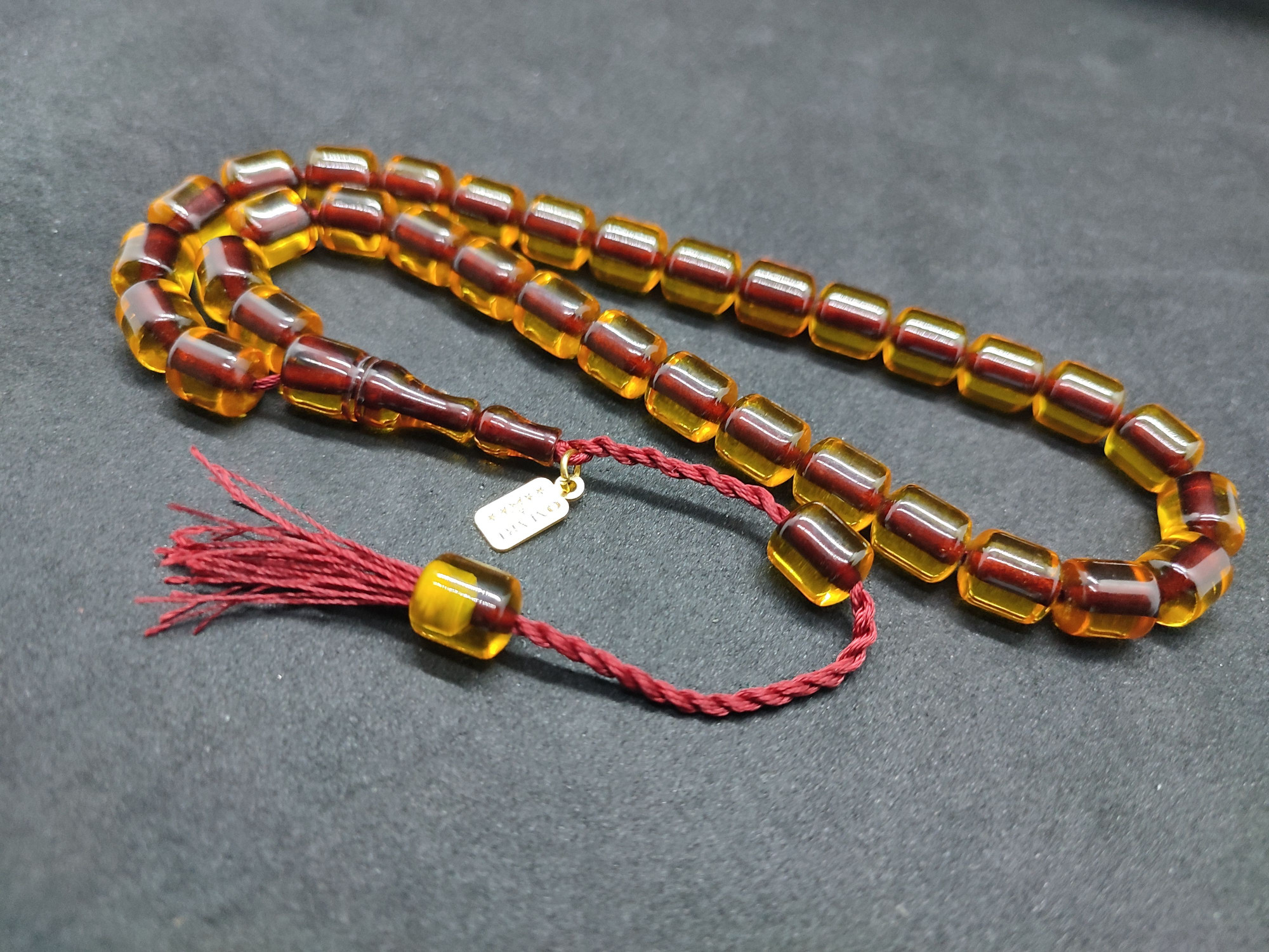 Osama Omari Usta Eseri 50 Yaşında Horoz İmame Havşalı Alman Faturan Tesbih Sertifikalı 9727 küçük resim 4