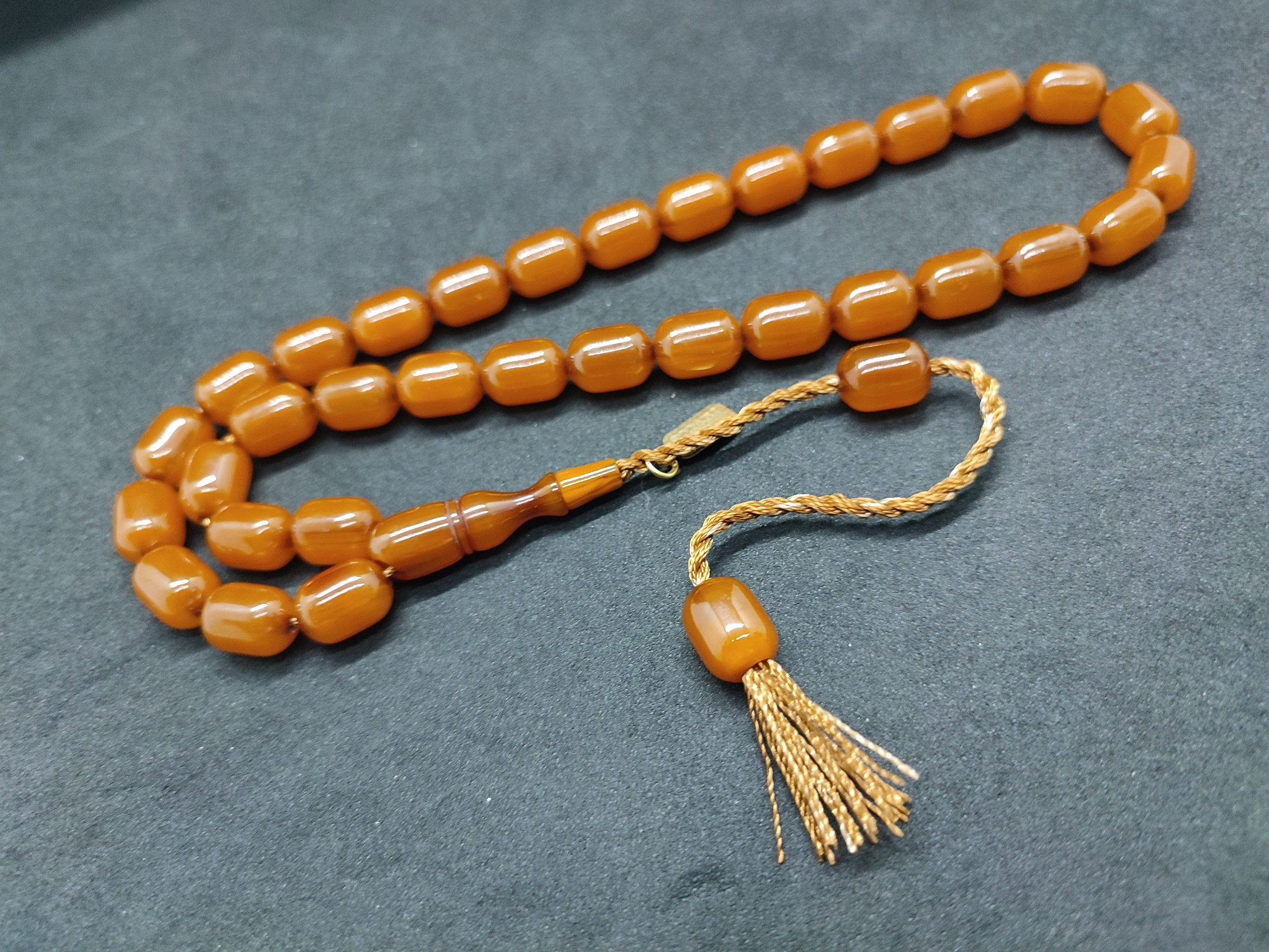 Osama Omari Usta Eseri 50 Yaşında Horoz İmame Havşalı Alman Faturan Tesbih Sertifikalı 9728 küçük resim 2