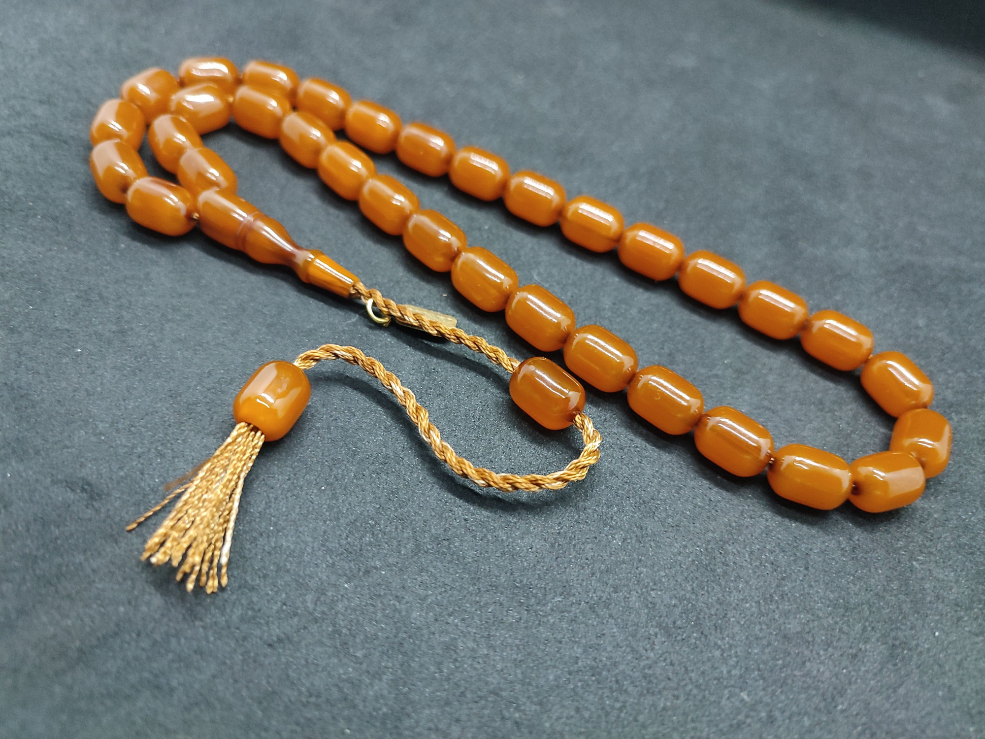 Osama Omari Usta Eseri 50 Yaşında Horoz İmame Havşalı Alman Faturan Tesbih Sertifikalı 9728 küçük resim 4