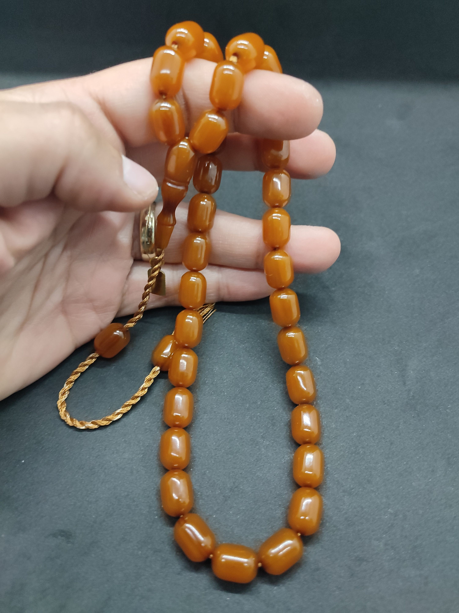 Osama Omari Usta Eseri 50 Yaşında Horoz İmame Havşalı Alman Faturan Tesbih Sertifikalı 9728 küçük resim 5