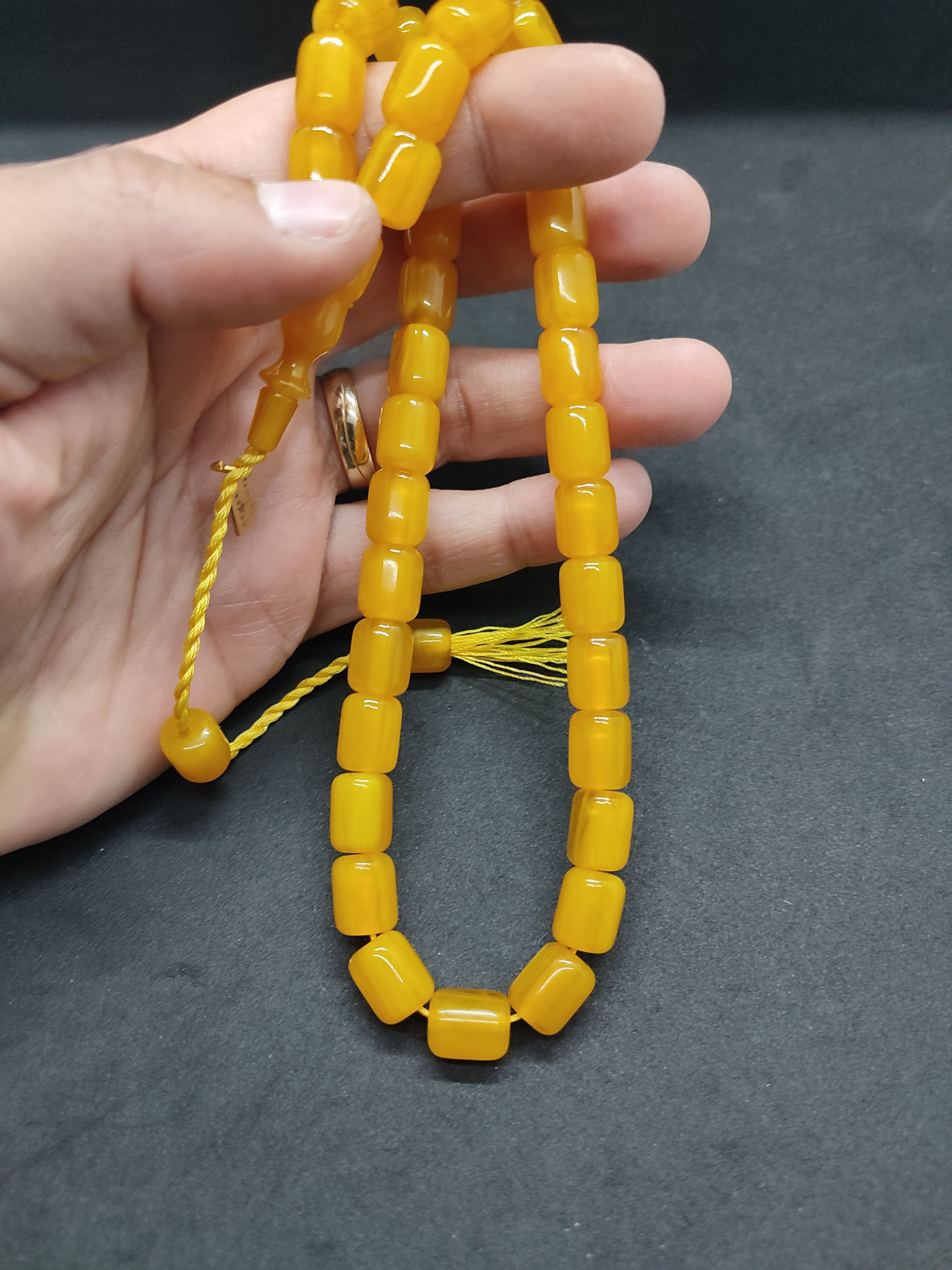 Osama Omari Usta Eseri 50 Yaşında Horoz İmame Havşalı Alman Faturan Tesbih Sertifikalı 9729 küçük resim 3