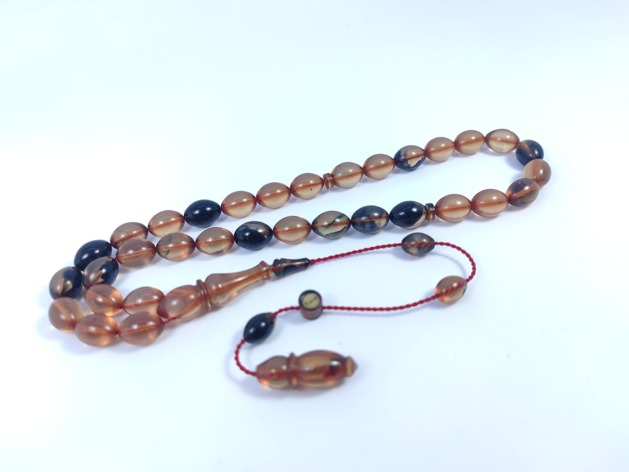 Muhammed Tacir Usta Eseri Objeden Eski Sıkma Kehribar Sertifikalı 9730 küçük resim 2