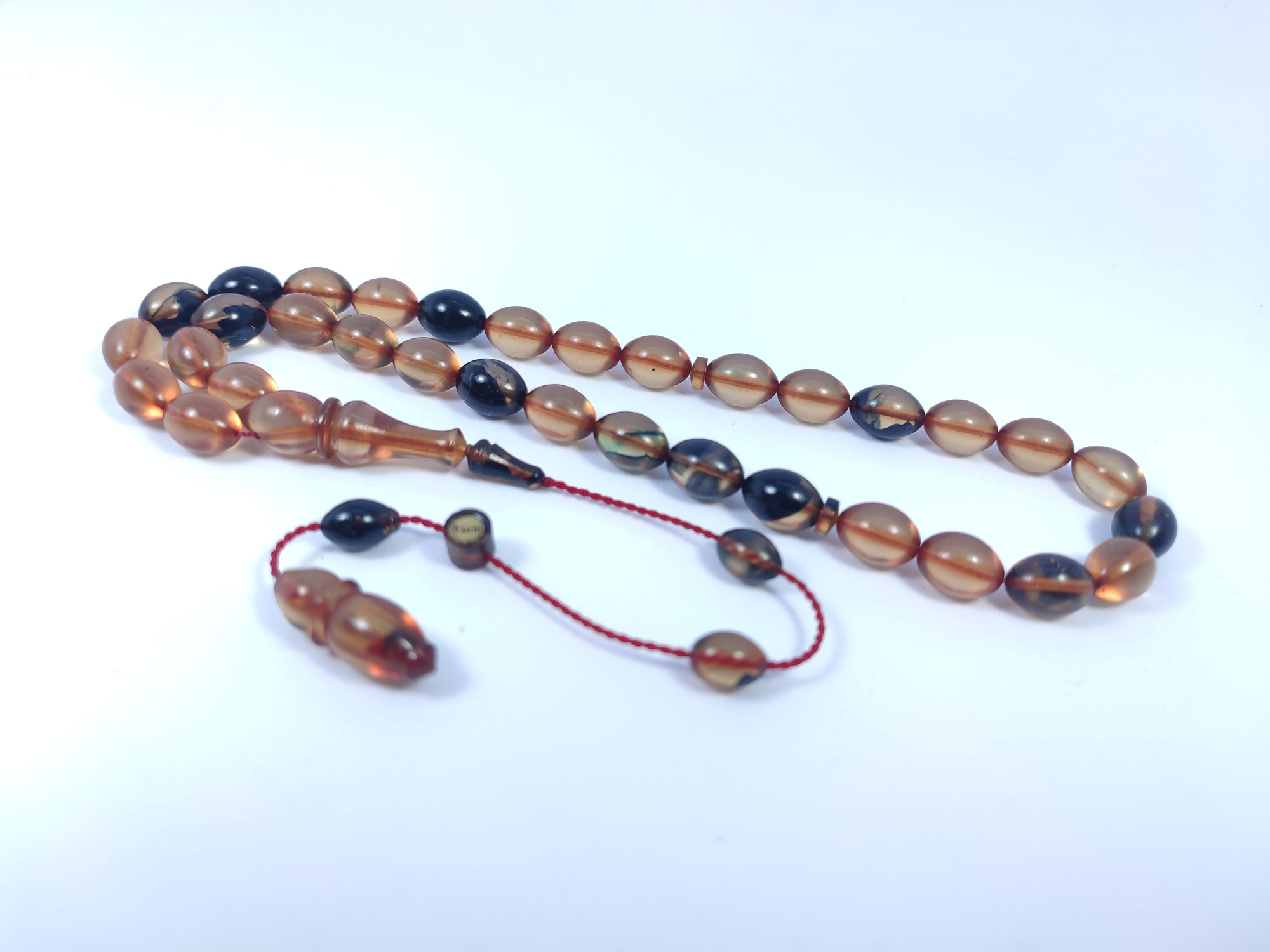 Muhammed Tacir Usta Eseri Objeden Eski Sıkma Kehribar Sertifikalı 9730 küçük resim 3