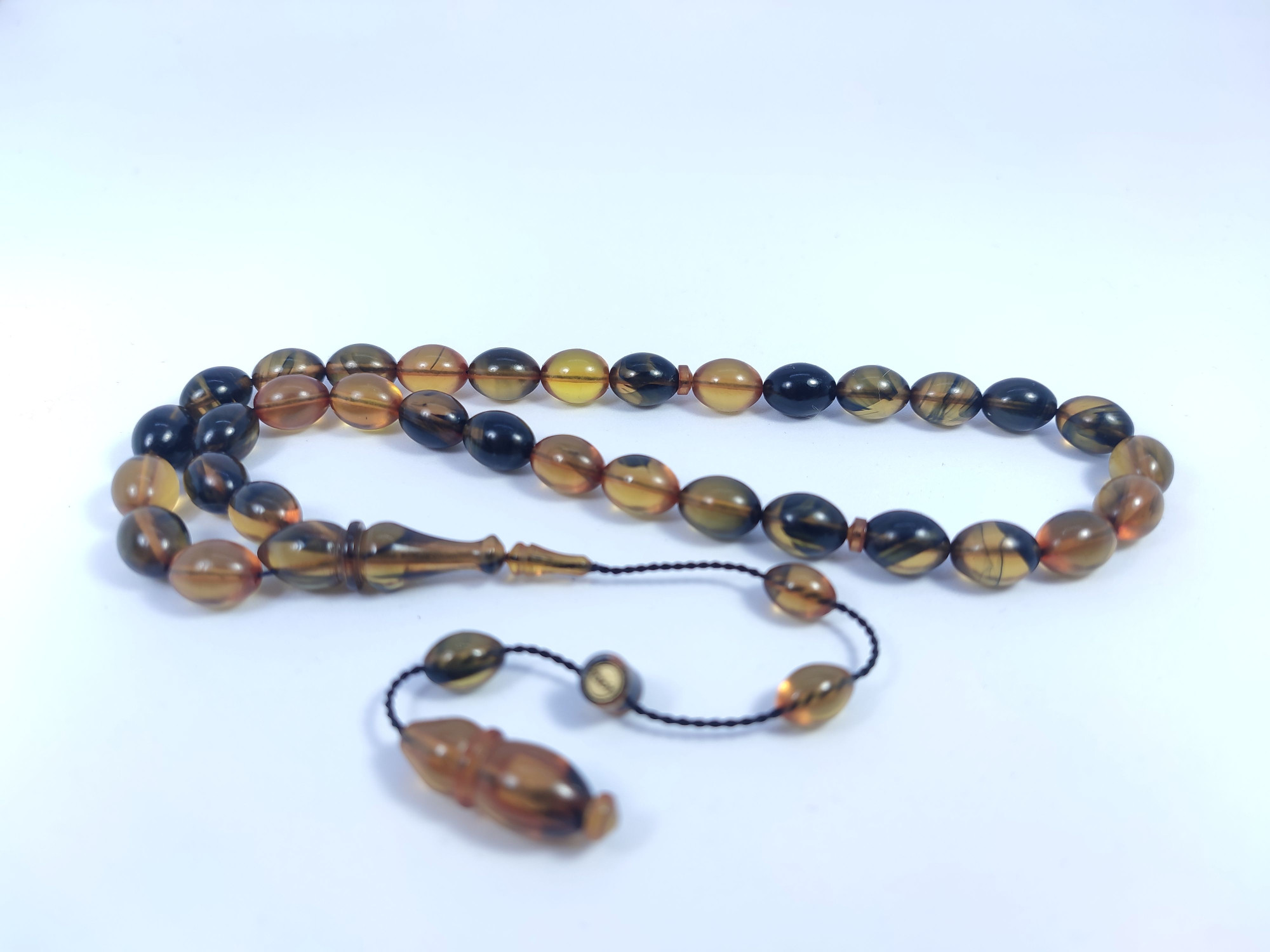 Muhammed Tacir Usta Eseri Objeden Eski Sıkma Kehribar Sertifikalı 9731