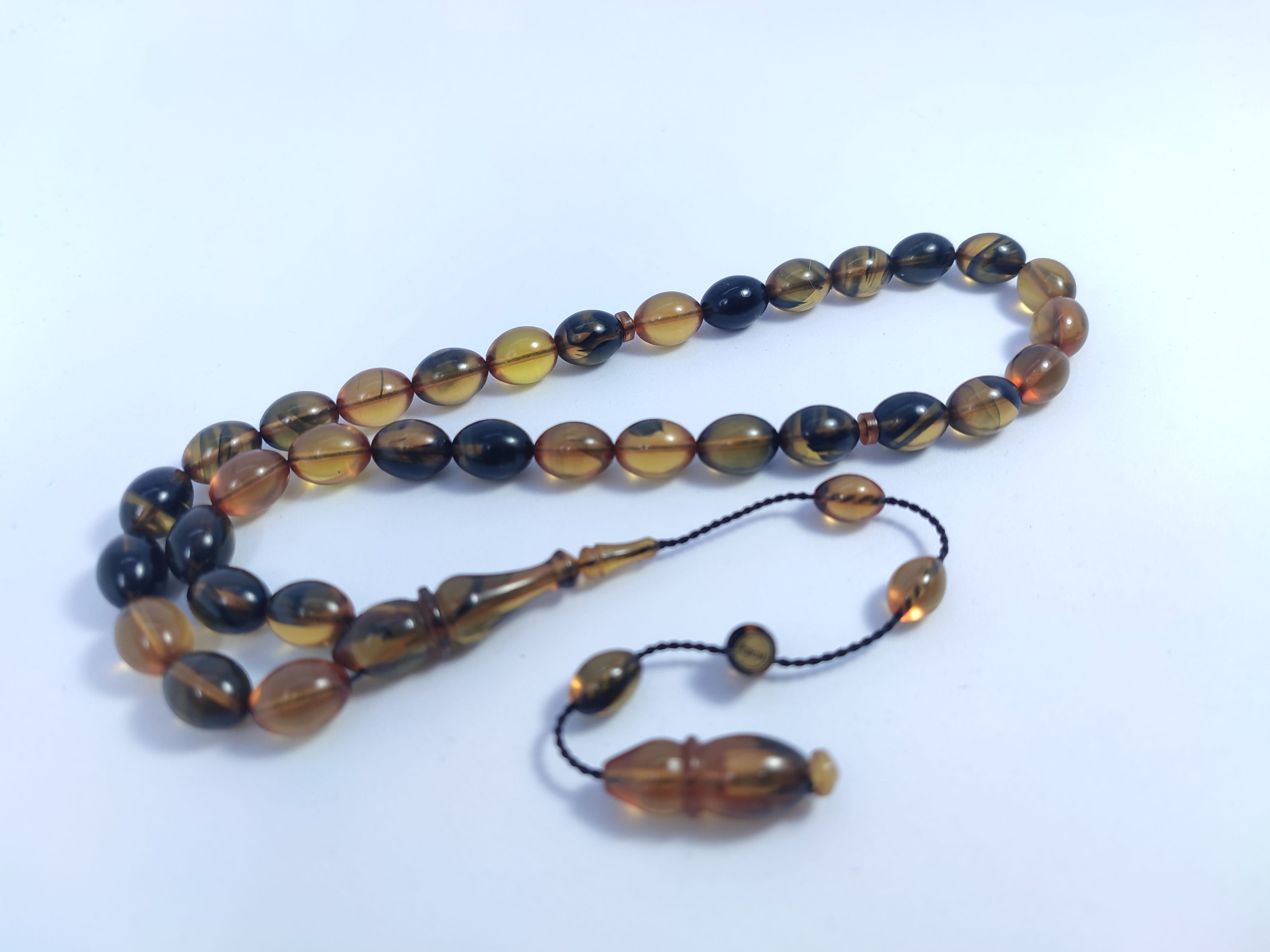 Muhammed Tacir Usta Eseri Objeden Eski Sıkma Kehribar Sertifikalı 9731 küçük resim 2