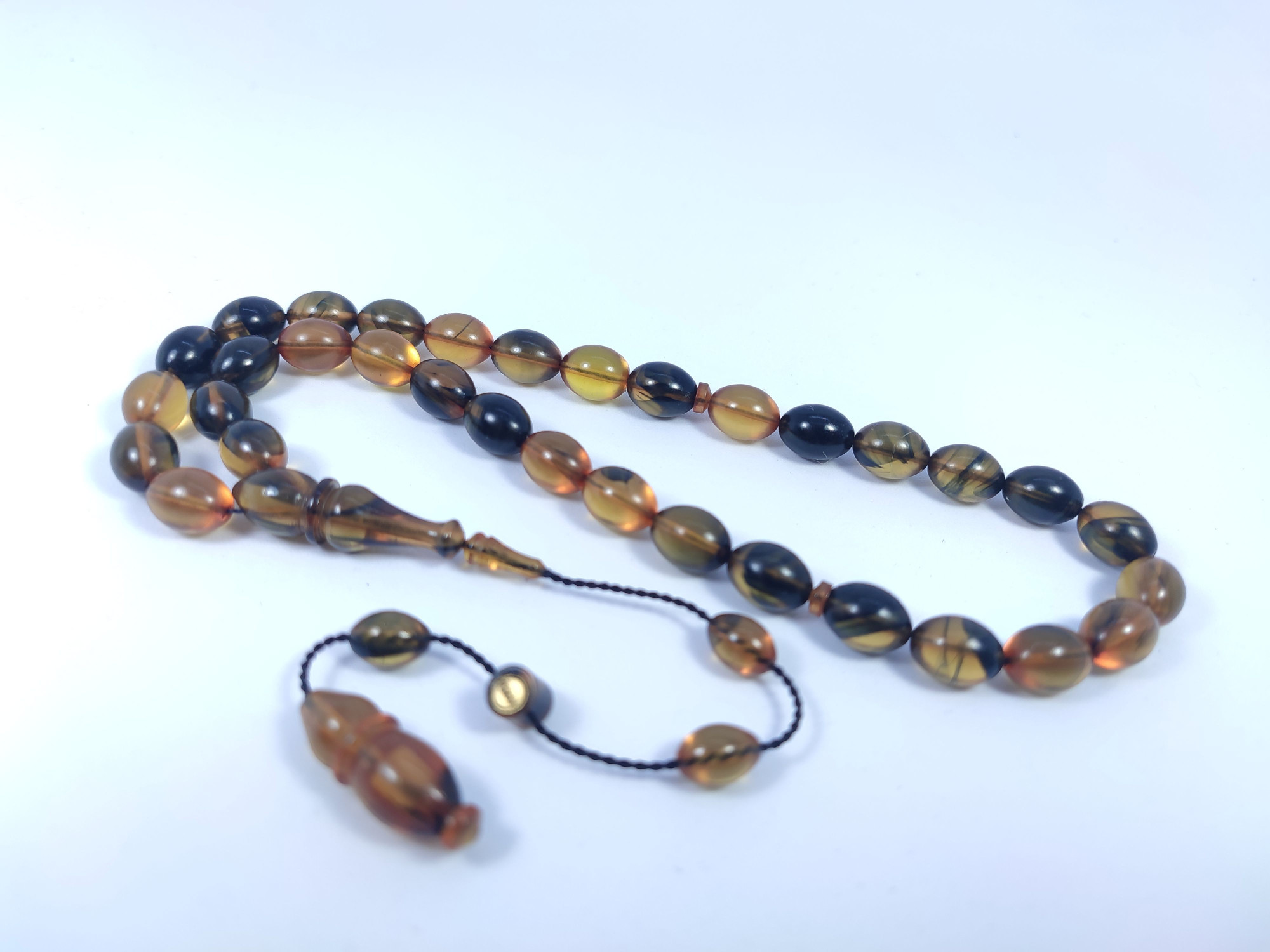 Muhammed Tacir Usta Eseri Objeden Eski Sıkma Kehribar Sertifikalı 9731 küçük resim 3