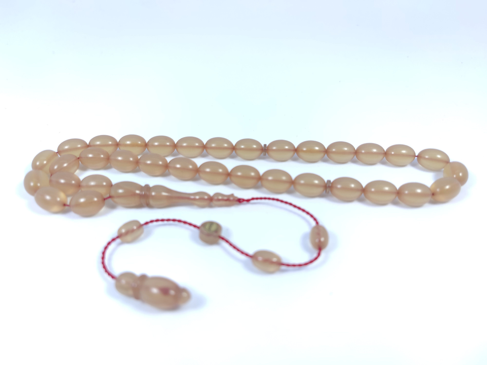 Muhammed Tacir Usta Eseri Objeden Eski Sıkma Kehribar Sertifikalı 9732