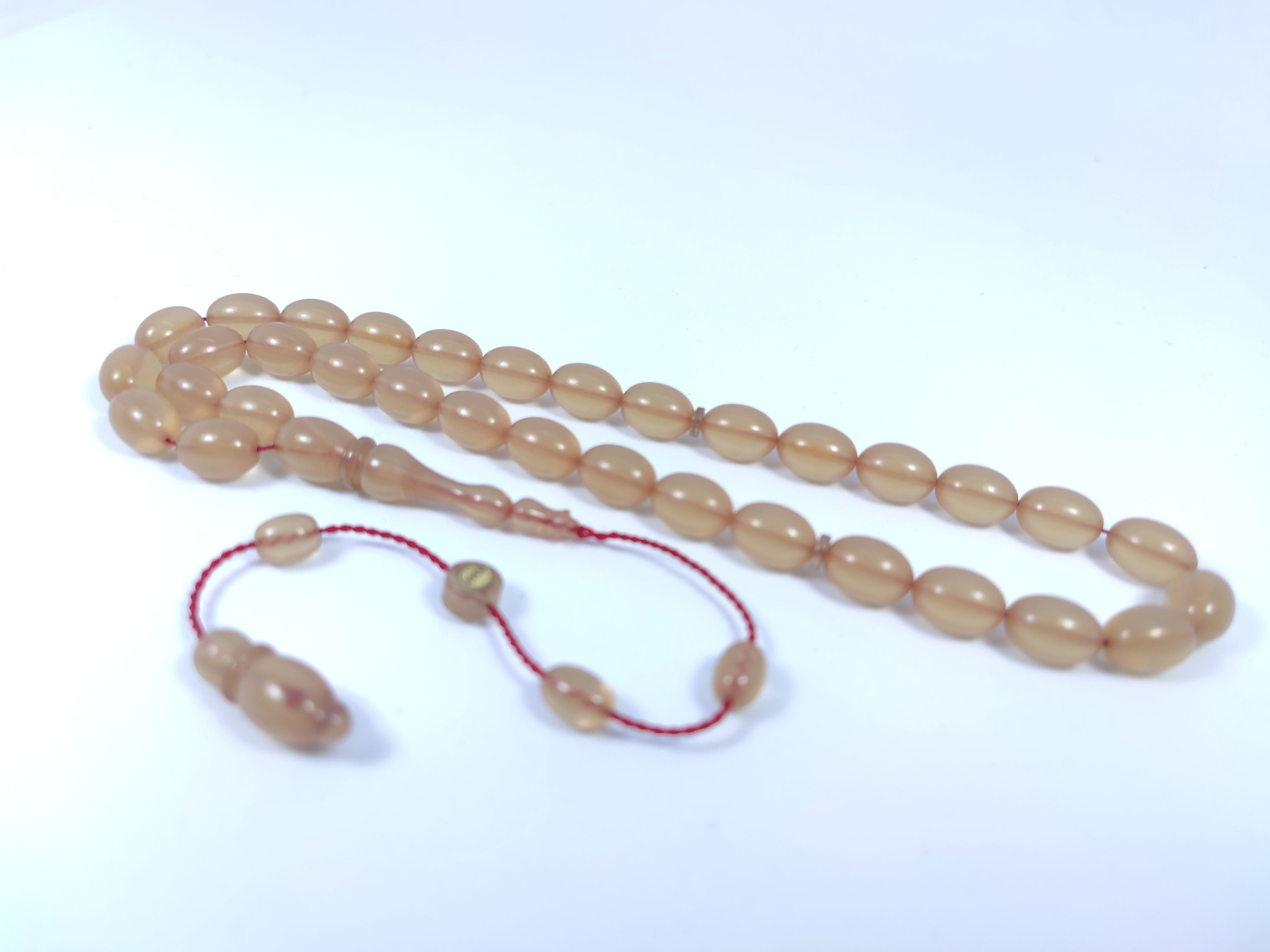 Muhammed Tacir Usta Eseri Objeden Eski Sıkma Kehribar Sertifikalı 9732 küçük resim 3