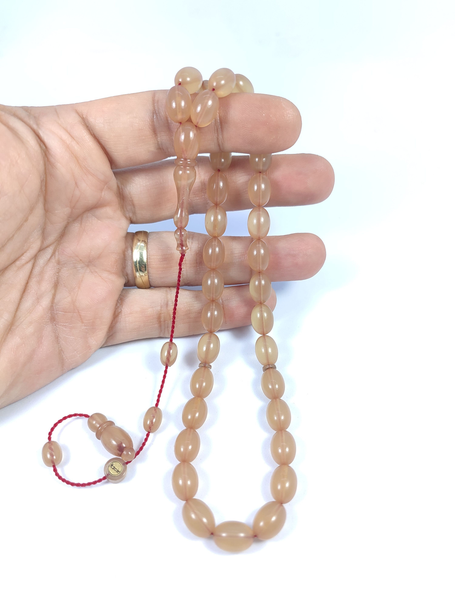 Muhammed Tacir Usta Eseri Objeden Eski Sıkma Kehribar Sertifikalı 9732 küçük resim 4