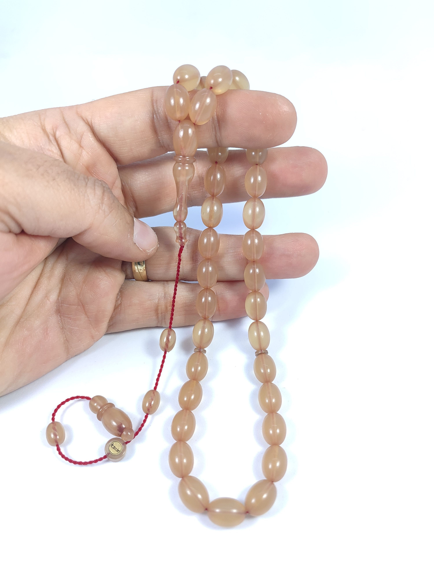 Muhammed Tacir Usta Eseri Objeden Eski Sıkma Kehribar Sertifikalı 9732 küçük resim 5