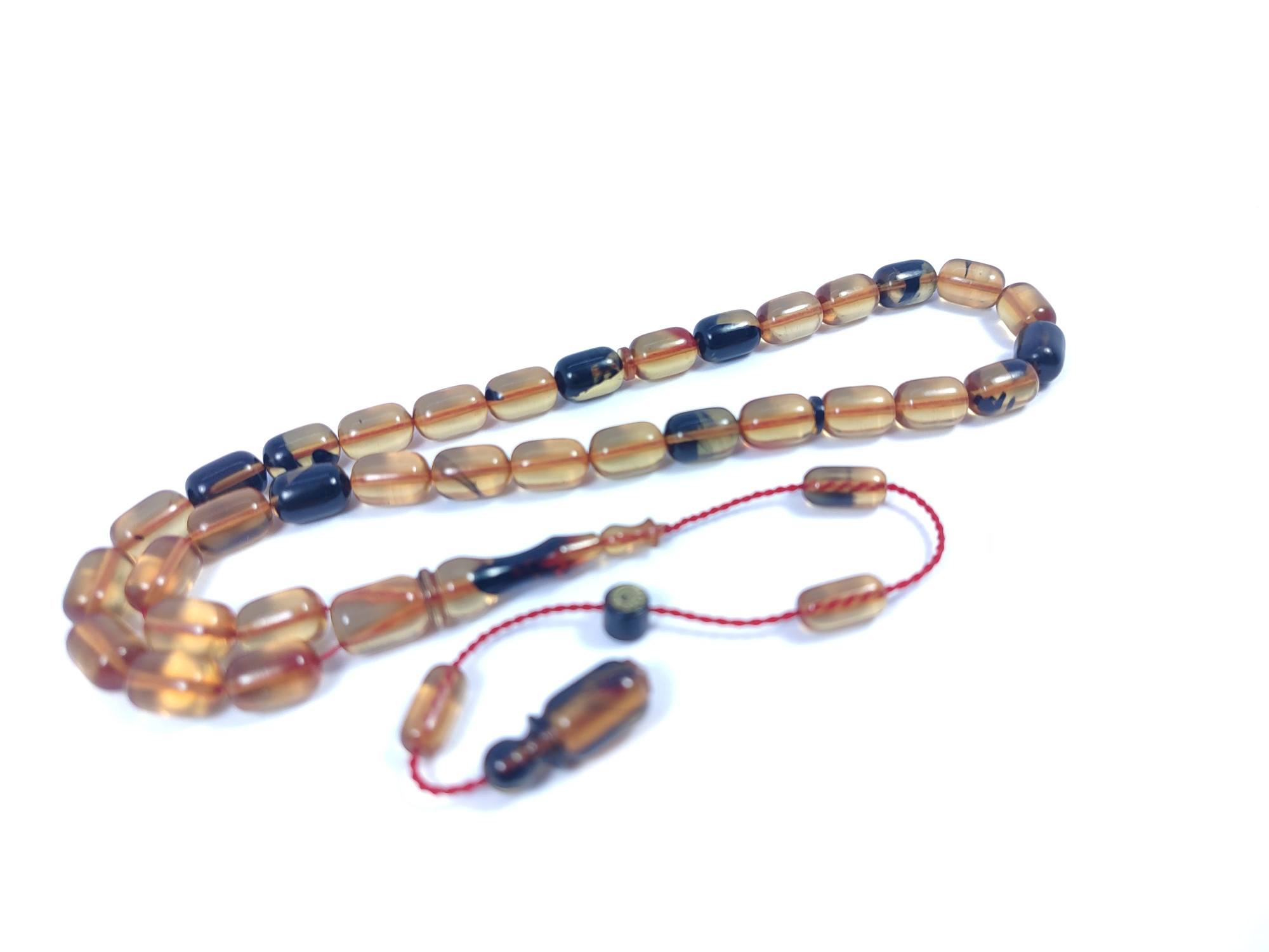 Muhammed Tacir Usta Eseri Objeden Eski Sıkma Kehribar Sertifikalı 9733 küçük resim 2