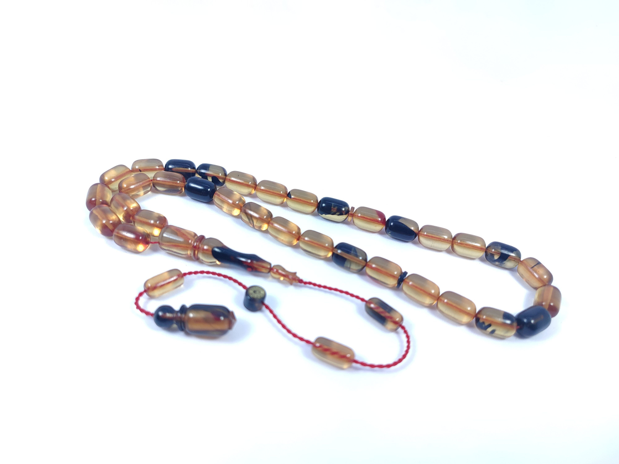 Muhammed Tacir Usta Eseri Objeden Eski Sıkma Kehribar Sertifikalı 9733 küçük resim 3