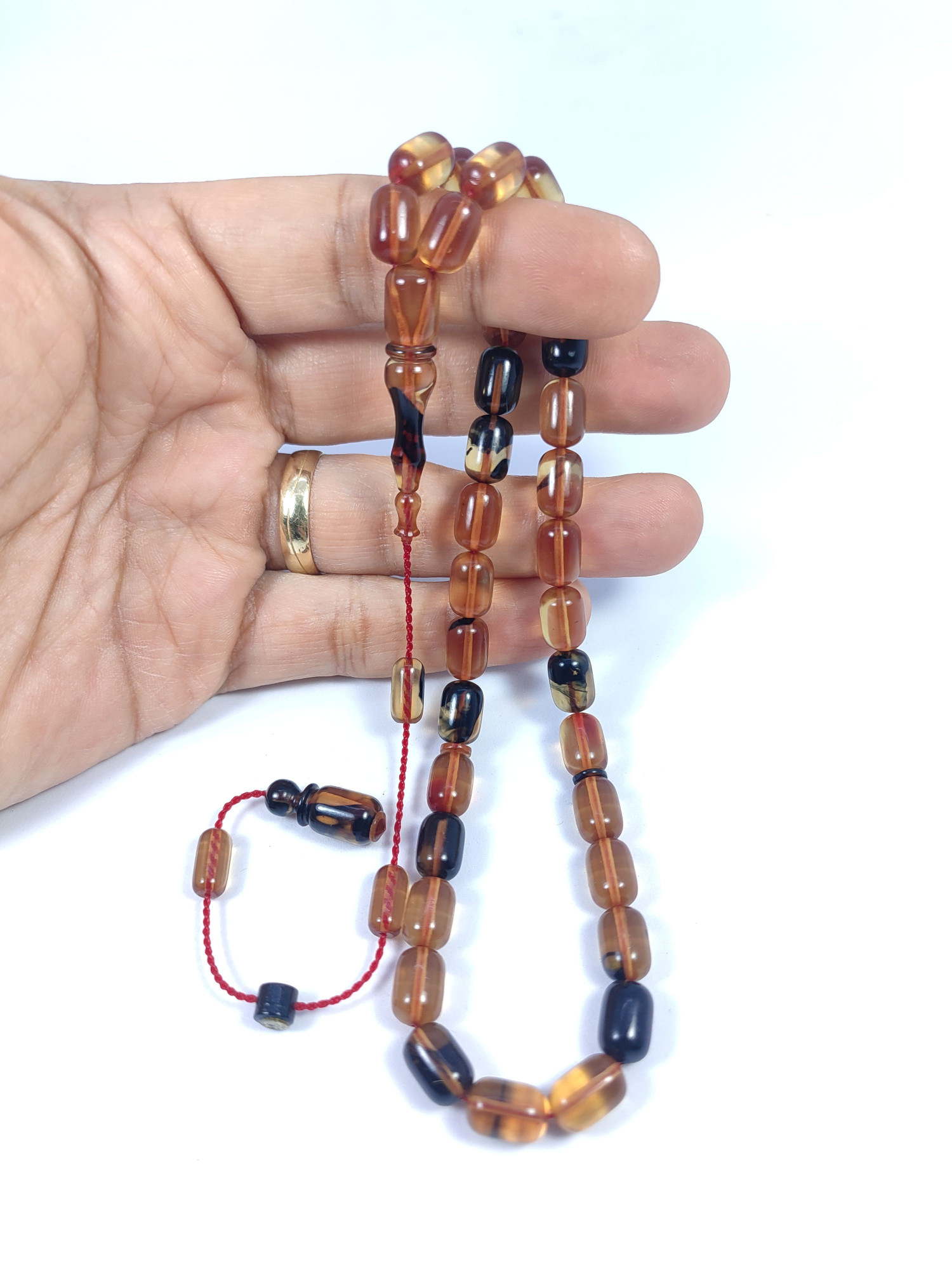 Muhammed Tacir Usta Eseri Objeden Eski Sıkma Kehribar Sertifikalı 9733 küçük resim 4