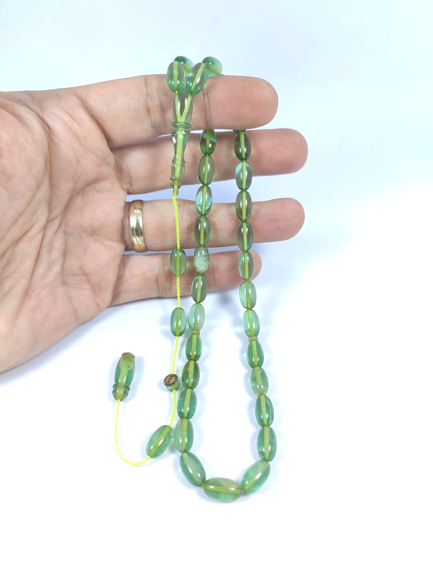 Muhammed Tacir Usta Eseri Objeden Eski Ateş-i Kehribar Sertifikalı 9735 küçük resim 4