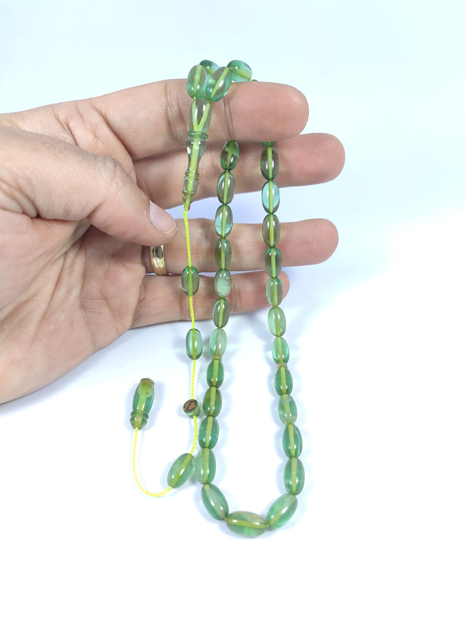 Muhammed Tacir Usta Eseri Objeden Eski Ateş-i Kehribar Sertifikalı 9735 küçük resim 5