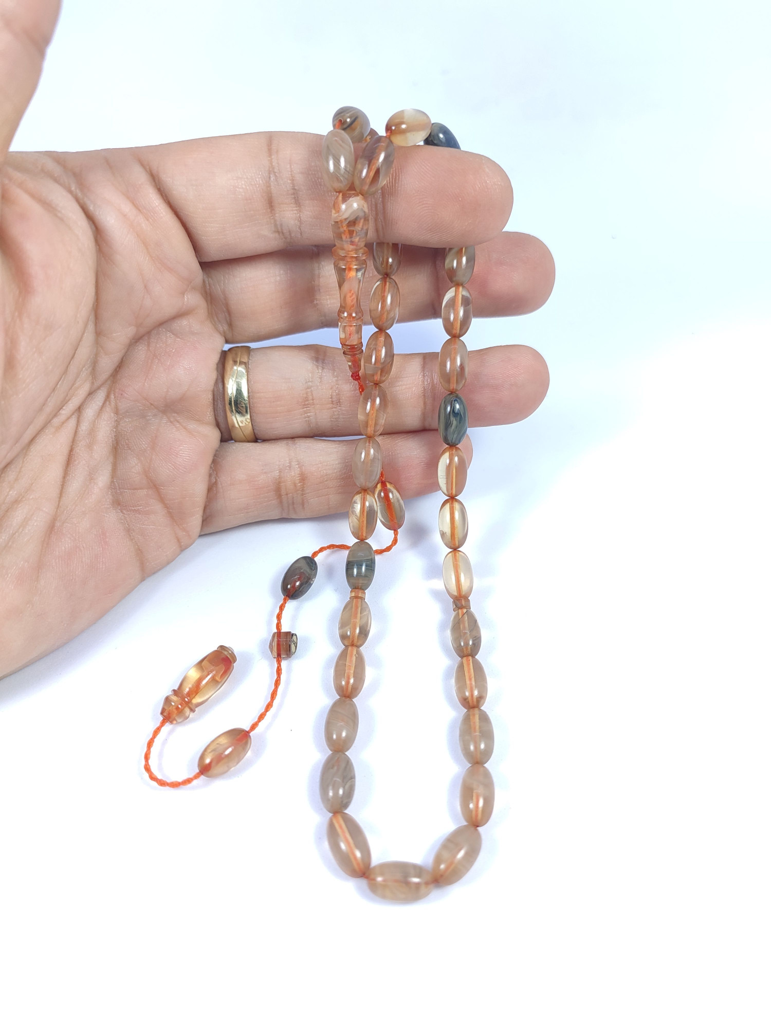 Muhammed Tacir Usta Eseri Objeden Eski Ateş-i Kehribar Sertifikalı 9736 küçük resim 4