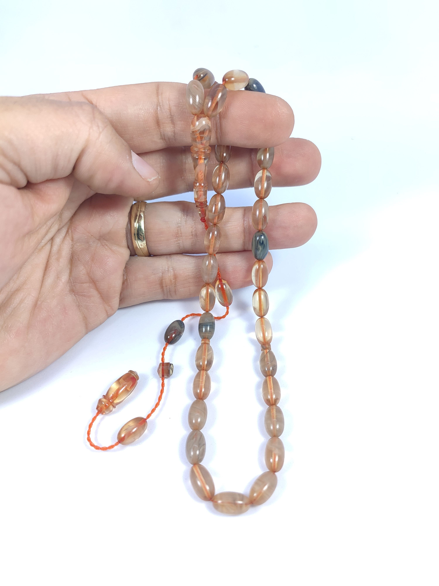 Muhammed Tacir Usta Eseri Objeden Eski Ateş-i Kehribar Sertifikalı 9736 küçük resim 5