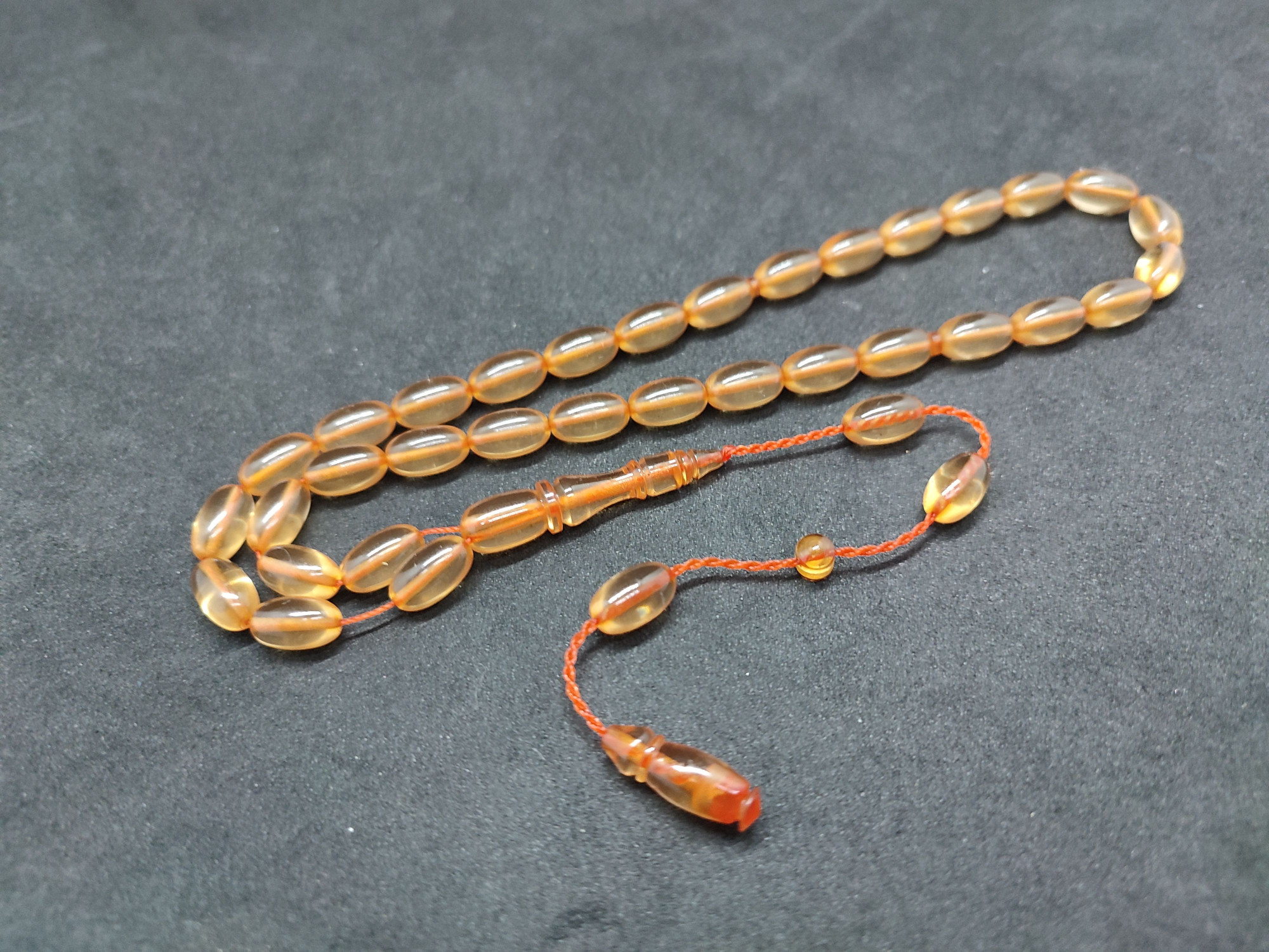 Muhammed Tacir Usta Eseri Yemen Zar Kehribar Sertifikalı 9737