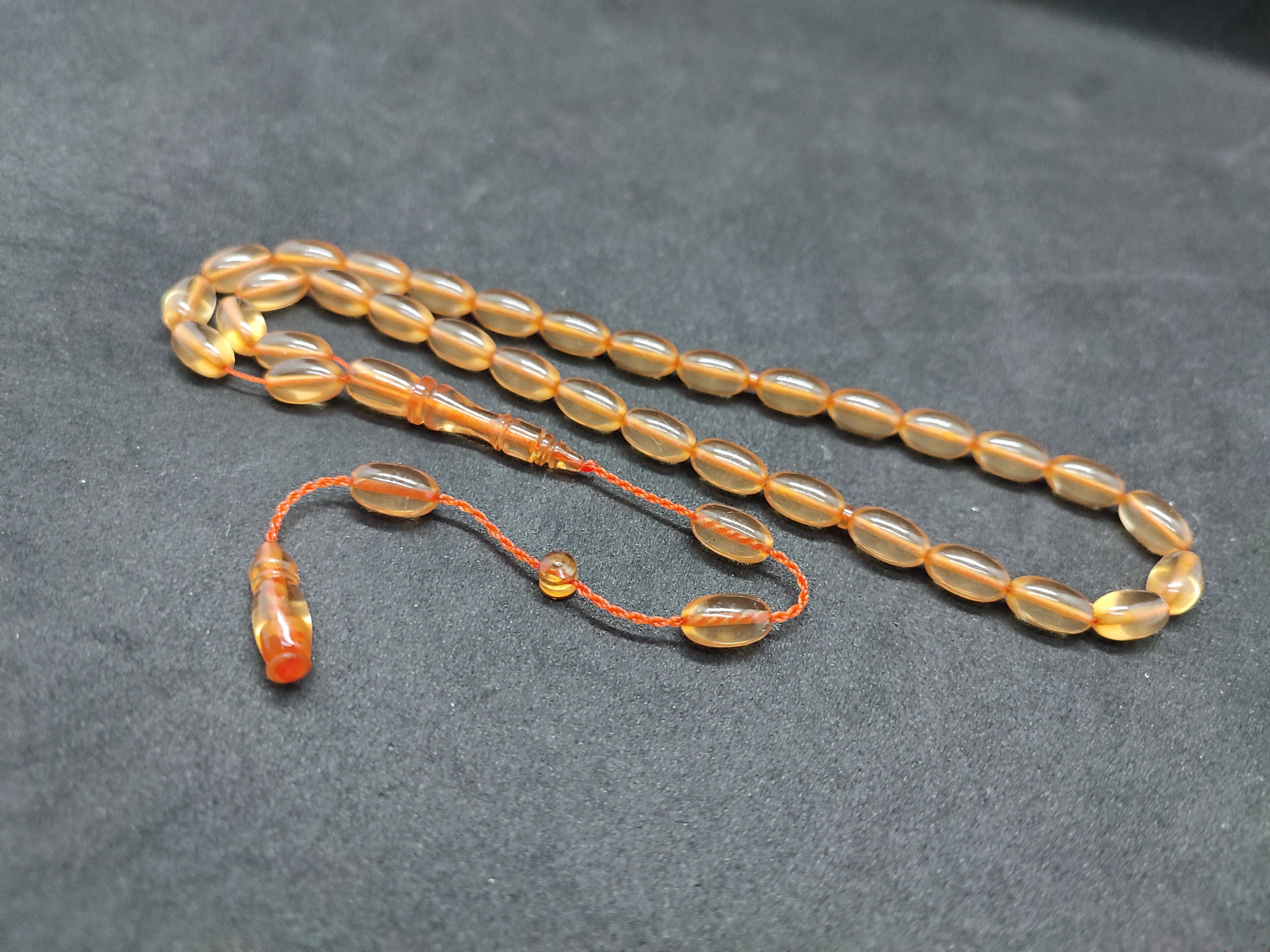 Muhammed Tacir Usta Eseri Yemen Zar Kehribar Sertifikalı 9737 küçük resim 3