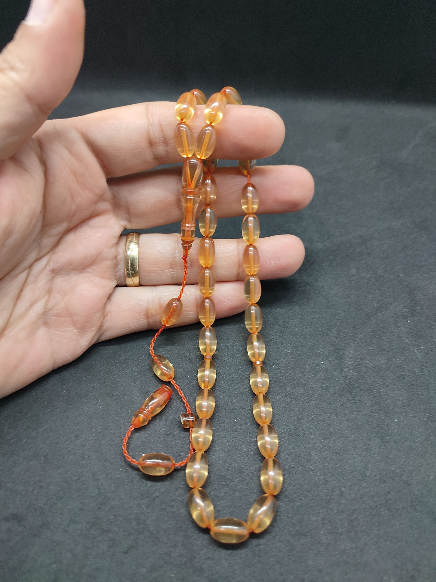 Muhammed Tacir Usta Eseri Yemen Zar Kehribar Sertifikalı 9737 küçük resim 4