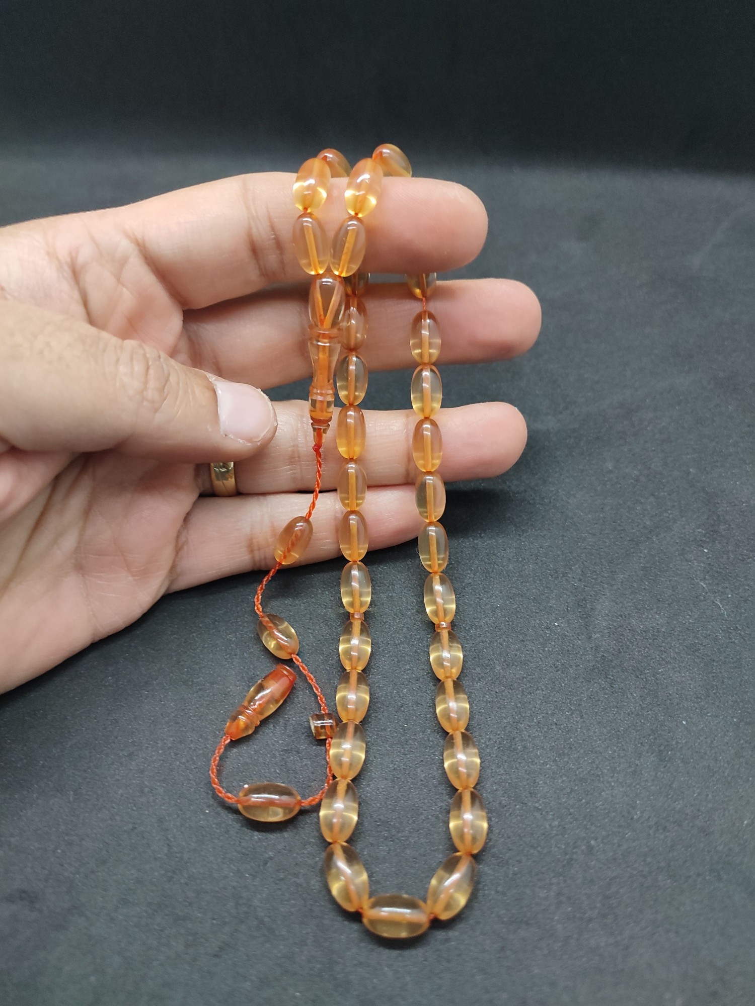 Muhammed Tacir Usta Eseri Yemen Zar Kehribar Sertifikalı 9737 küçük resim 5