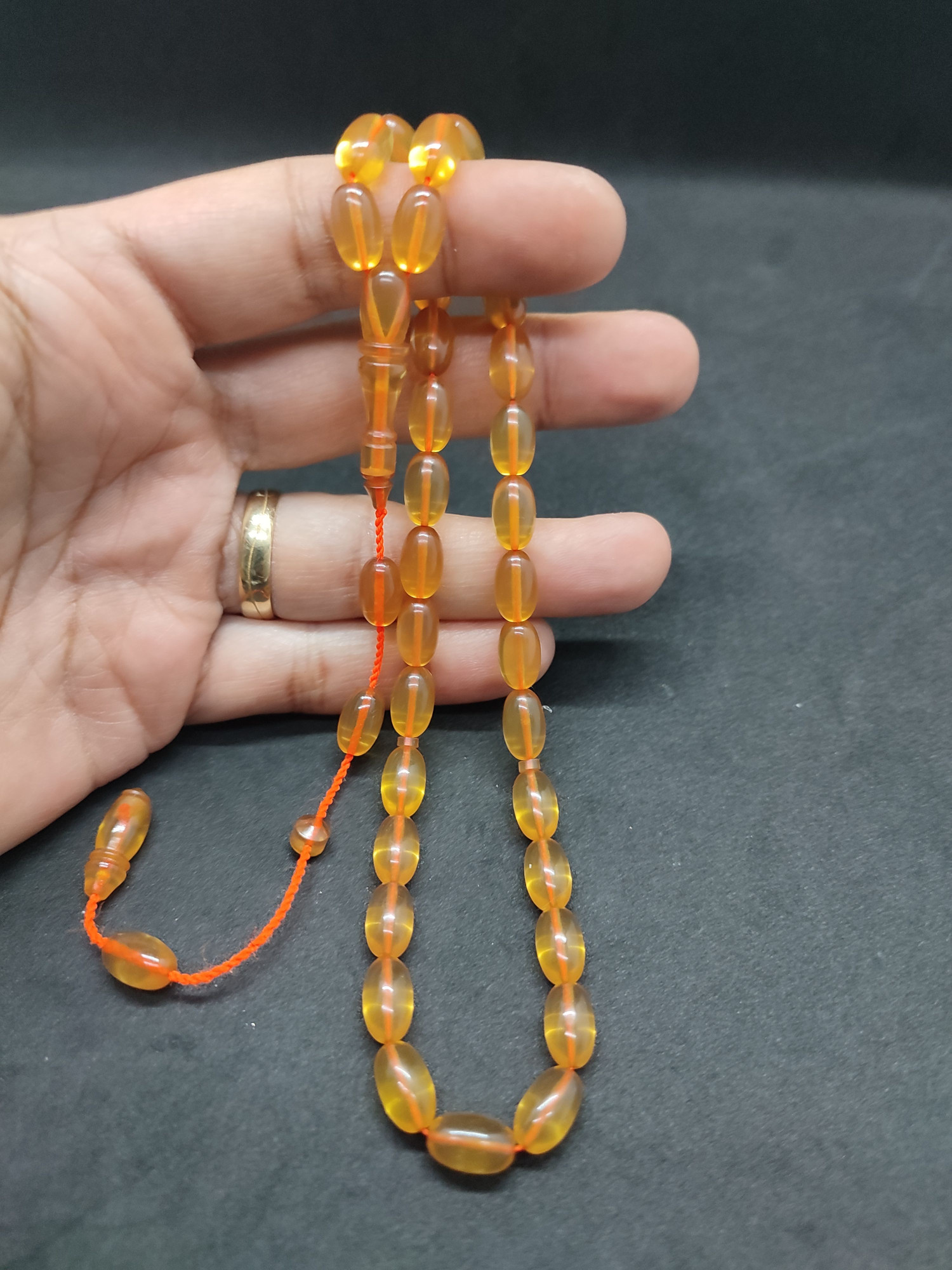 Muhammed Tacir Usta Eseri Yemen Zar Kehribar Sertifikalı 9738 küçük resim 4