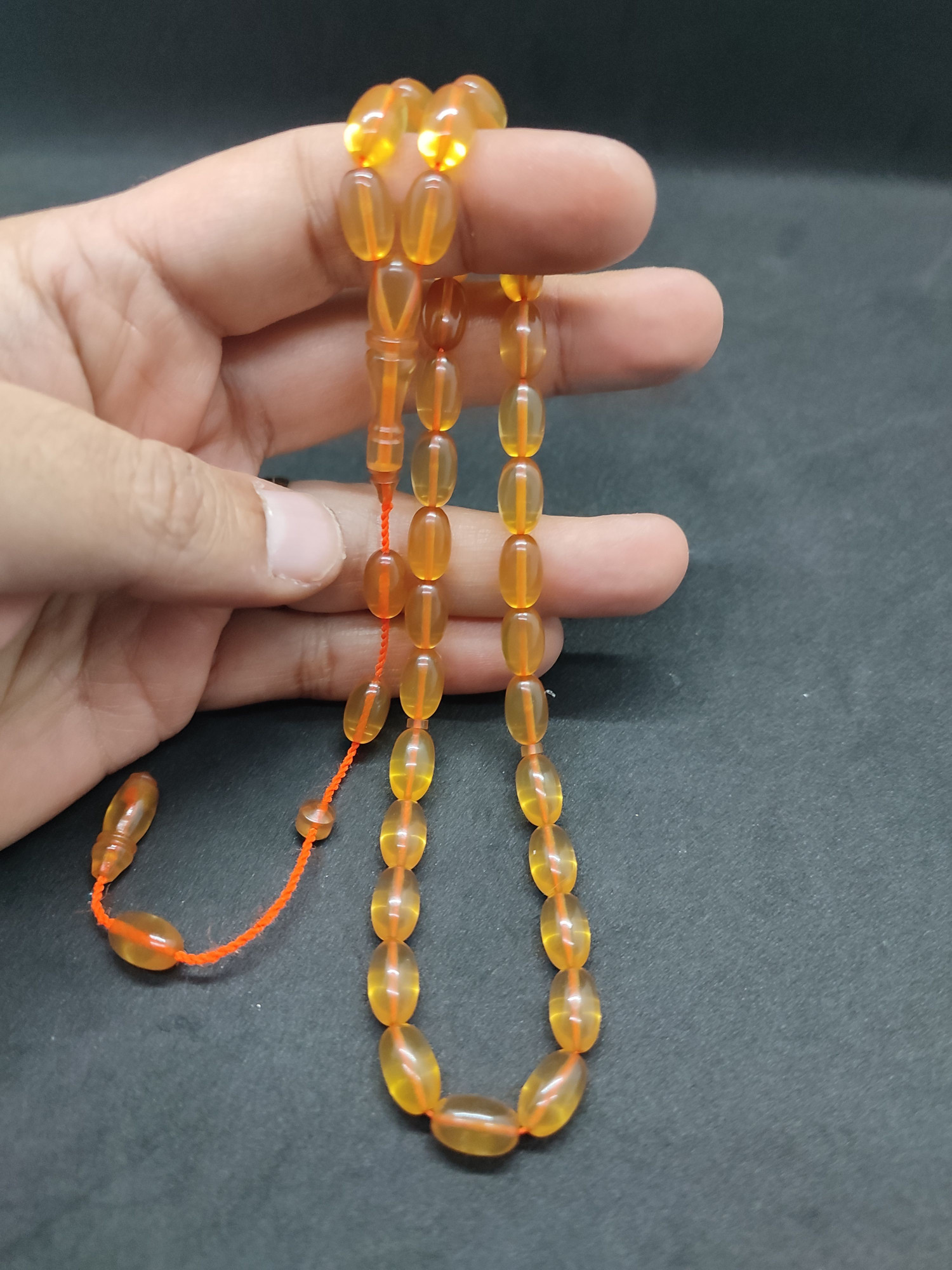 Muhammed Tacir Usta Eseri Yemen Zar Kehribar Sertifikalı 9738 küçük resim 5