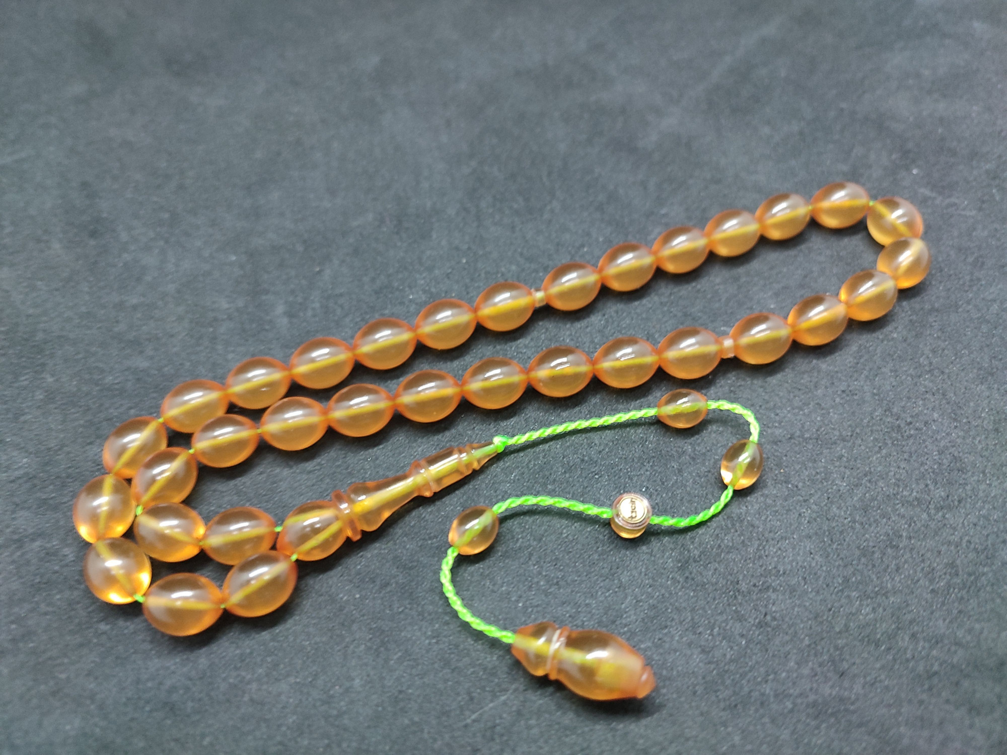 Muhammed Tacir Usta Eseri Yemen Zar Kehribar Sertifikalı 9739