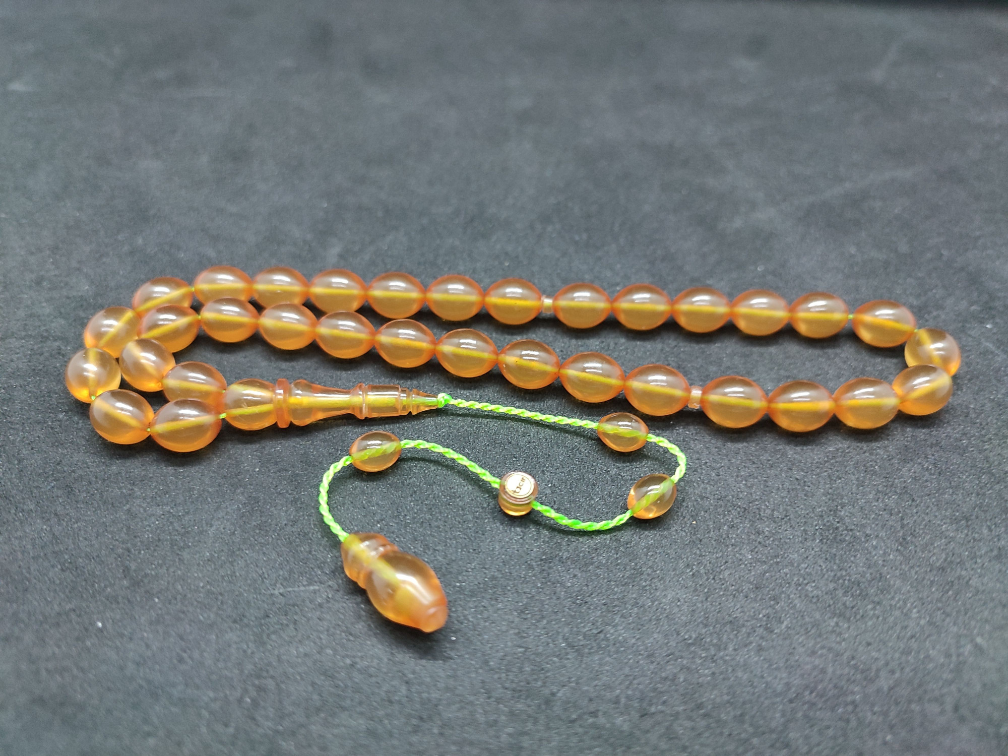 Muhammed Tacir Usta Eseri Yemen Zar Kehribar Sertifikalı 9739 küçük resim 2