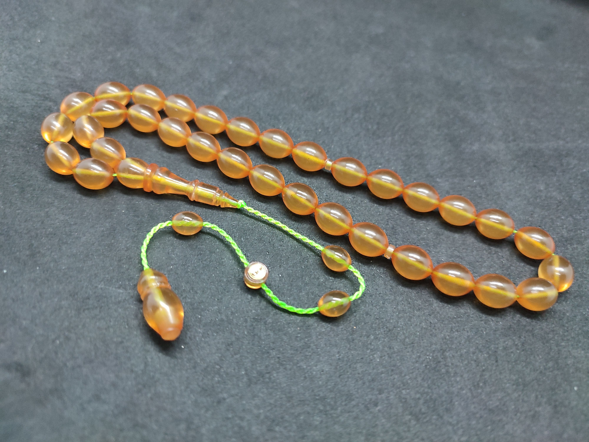 Muhammed Tacir Usta Eseri Yemen Zar Kehribar Sertifikalı 9739 küçük resim 4