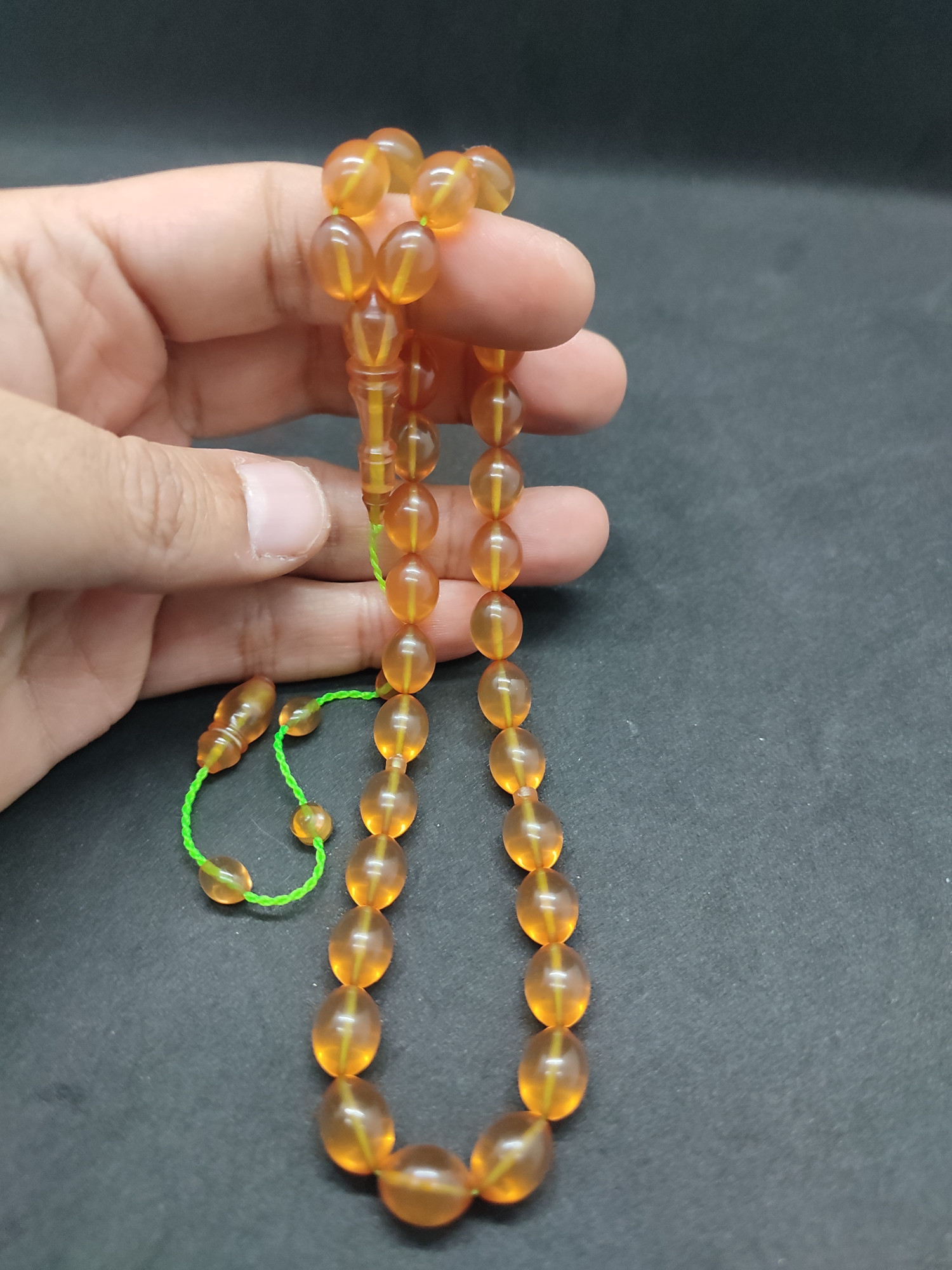 Muhammed Tacir Usta Eseri Yemen Zar Kehribar Sertifikalı 9739 küçük resim 5