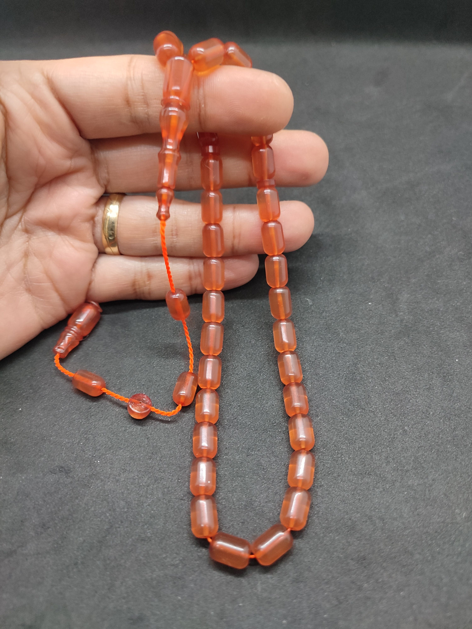 Muhammed Tacir Usta Eseri Yemen Zar Kehribar Sertifikalı 9740 küçük resim 3