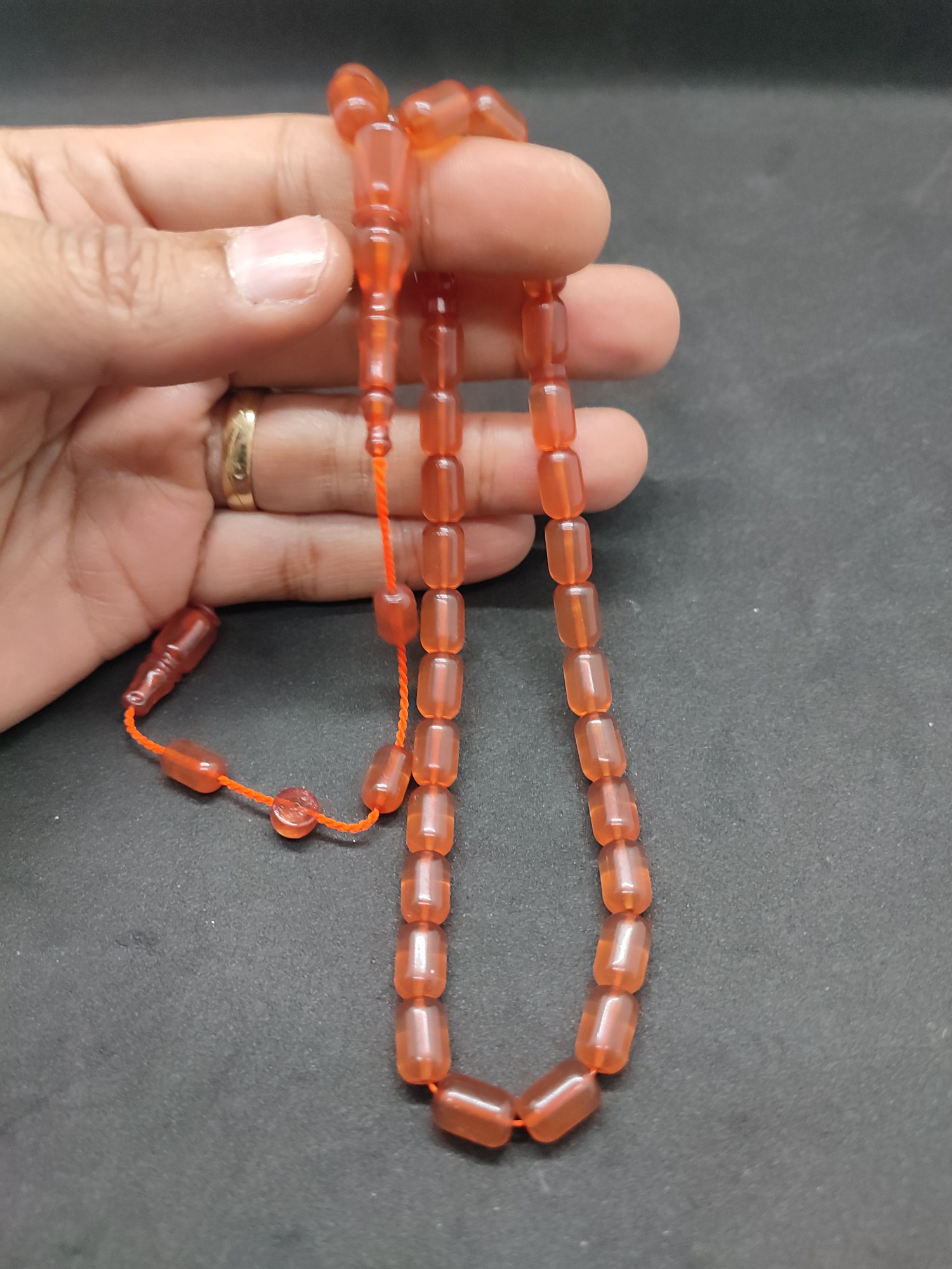 Muhammed Tacir Usta Eseri Yemen Zar Kehribar Sertifikalı 9740 küçük resim 5