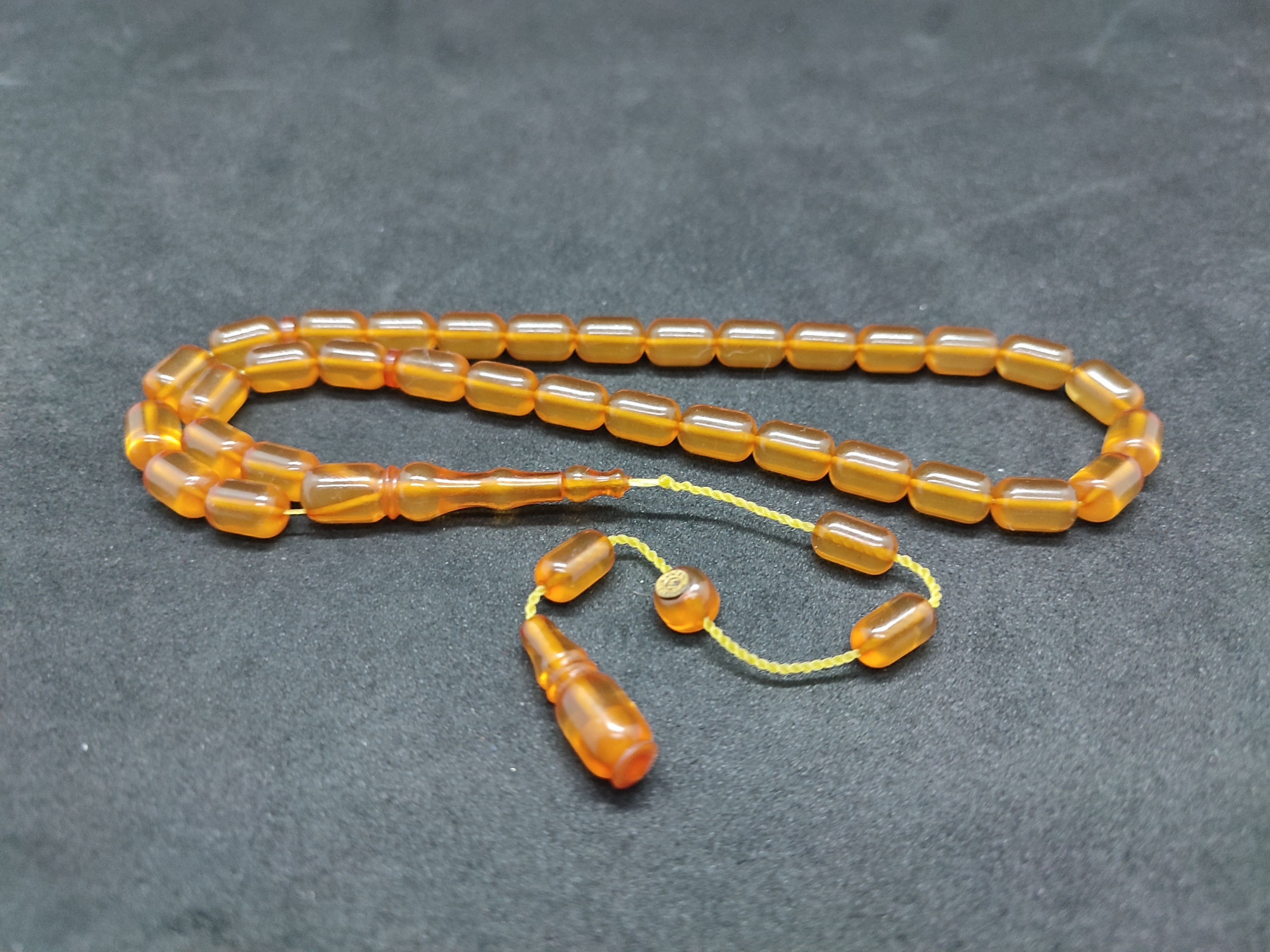 Muhammed Tacir Usta Eseri Yemen Zar Kehribar Sertifikalı 9741 küçük resim 2