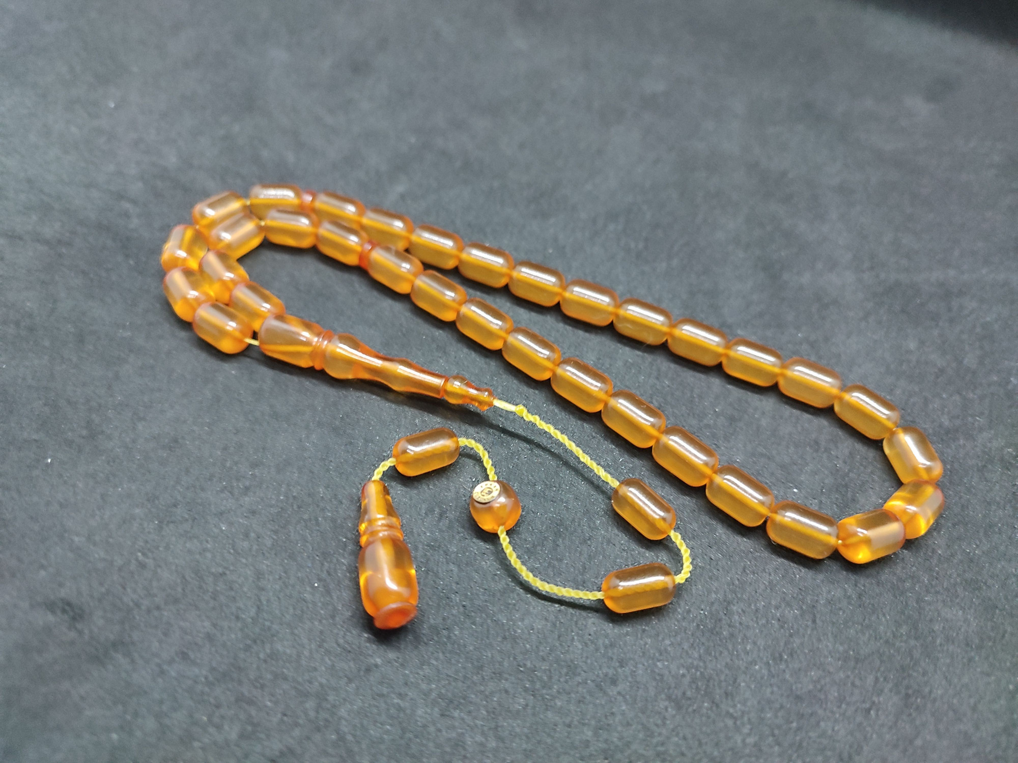 Muhammed Tacir Usta Eseri Yemen Zar Kehribar Sertifikalı 9741 küçük resim 4