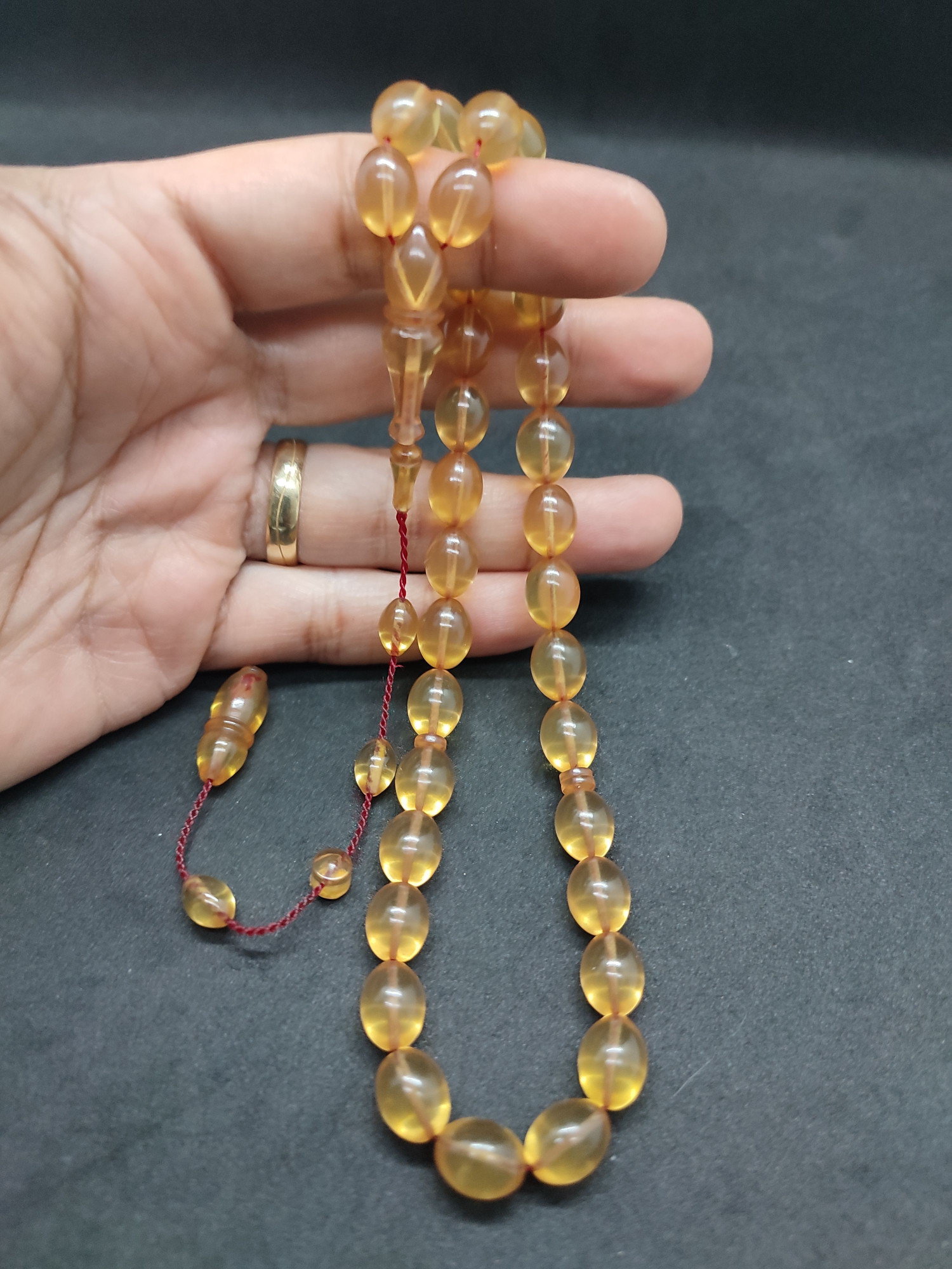 Muhammed Tacir Usta Eseri Yemen Zar Kehribar Sertifikalı 9742 küçük resim 3