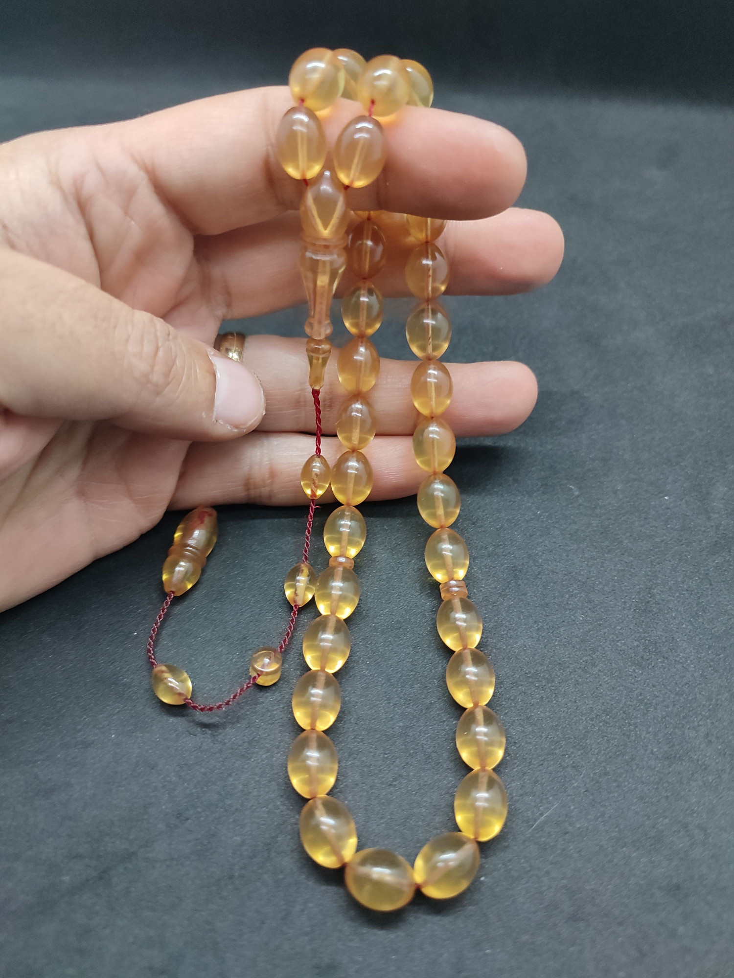 Muhammed Tacir Usta Eseri Yemen Zar Kehribar Sertifikalı 9742 küçük resim 5