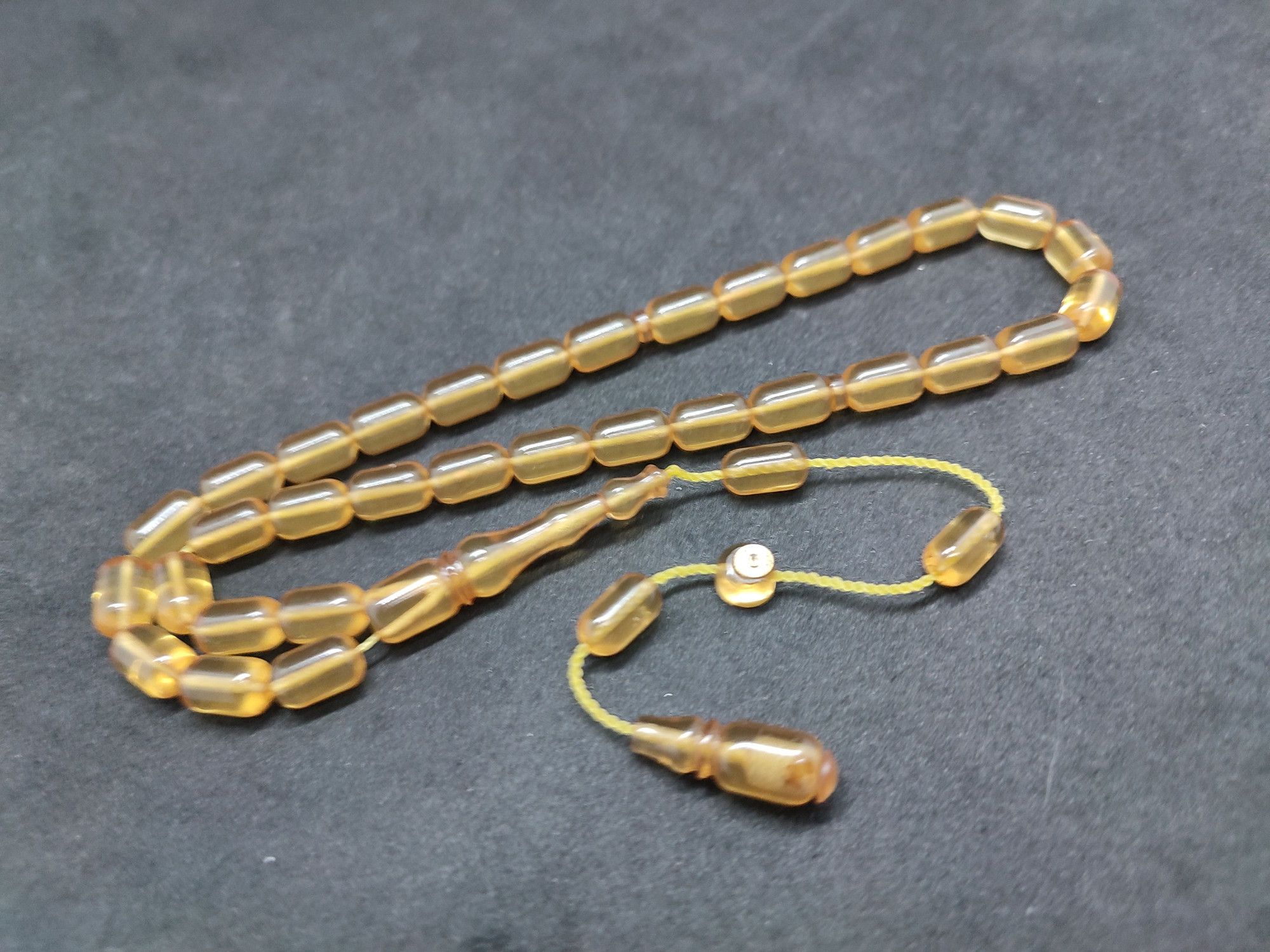 Muhammed Tacir Usta Eseri Yemen Zar Kehribar Sertifikalı 9743 küçük resim 2