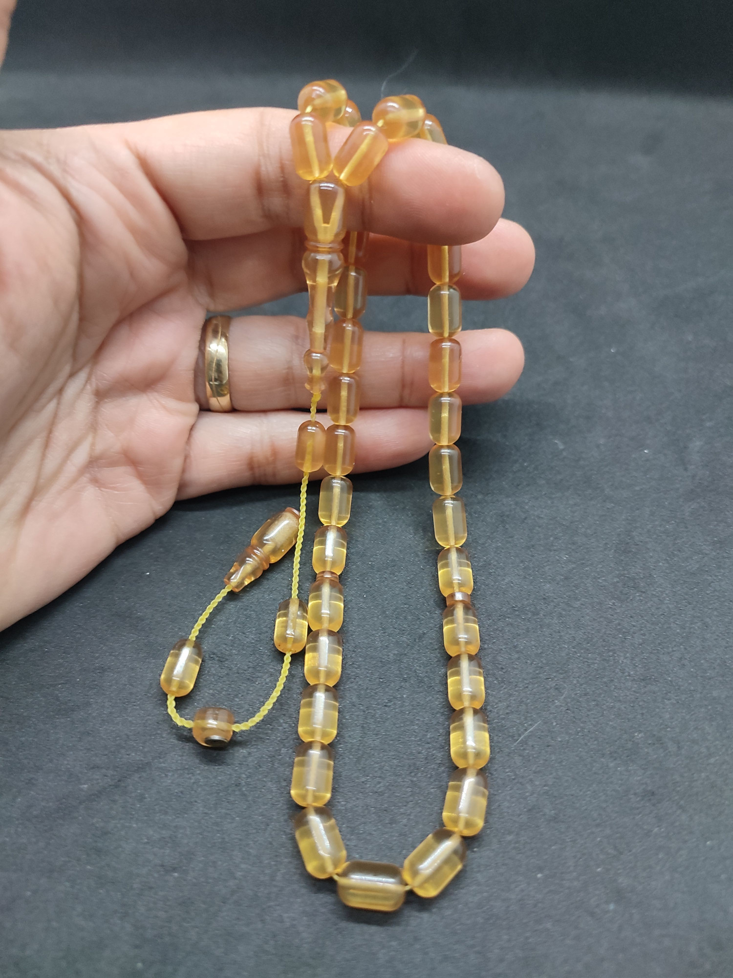 Muhammed Tacir Usta Eseri Yemen Zar Kehribar Sertifikalı 9743 küçük resim 3