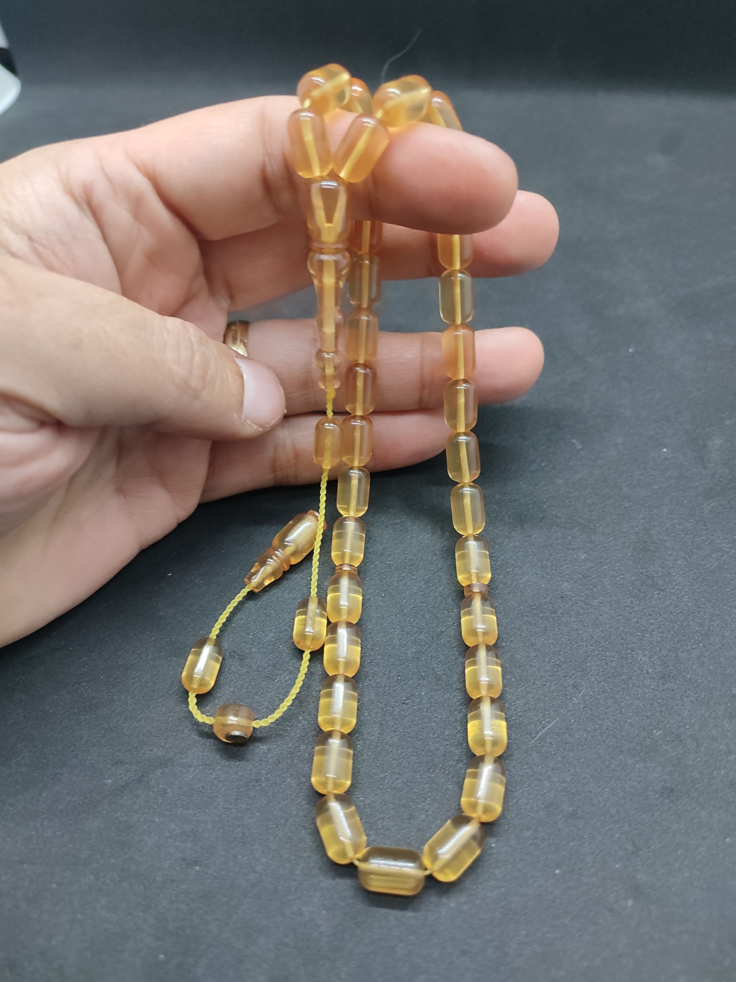 Muhammed Tacir Usta Eseri Yemen Zar Kehribar Sertifikalı 9743 küçük resim 5